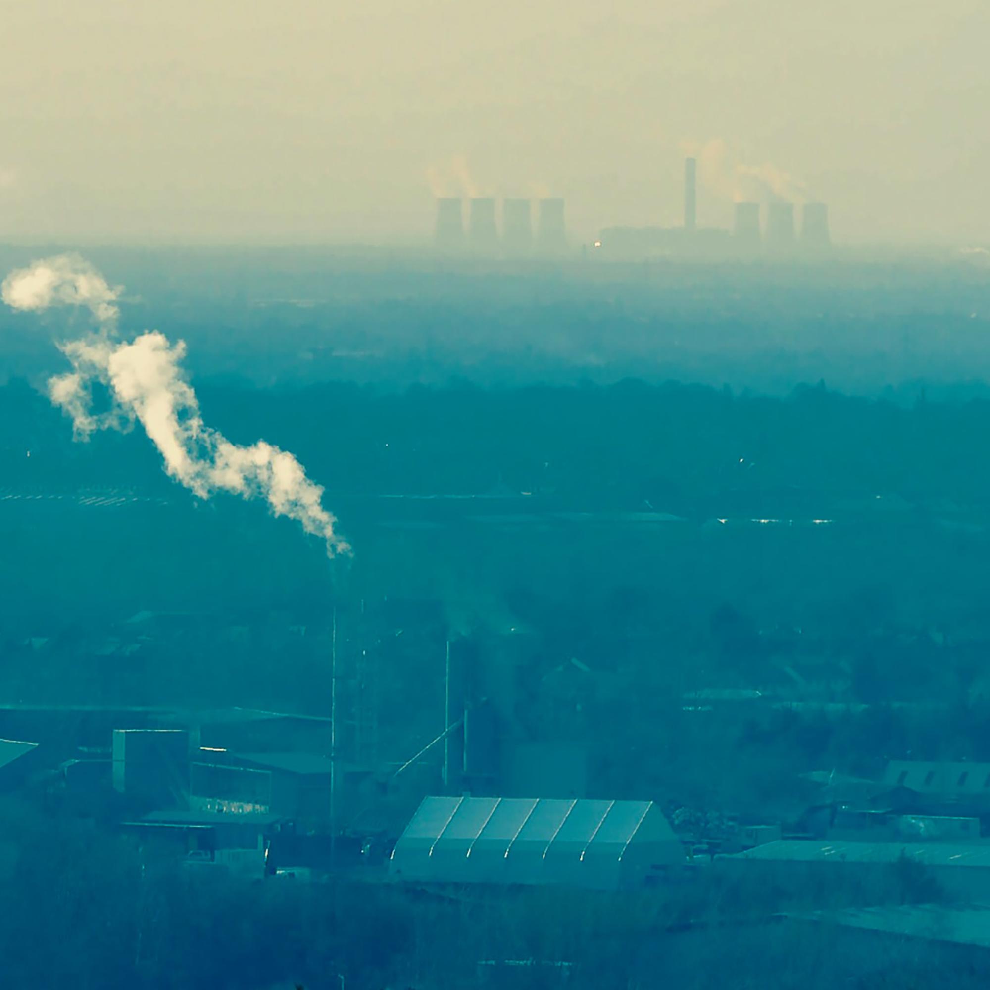 Cambio climatico contaminacion fabrica