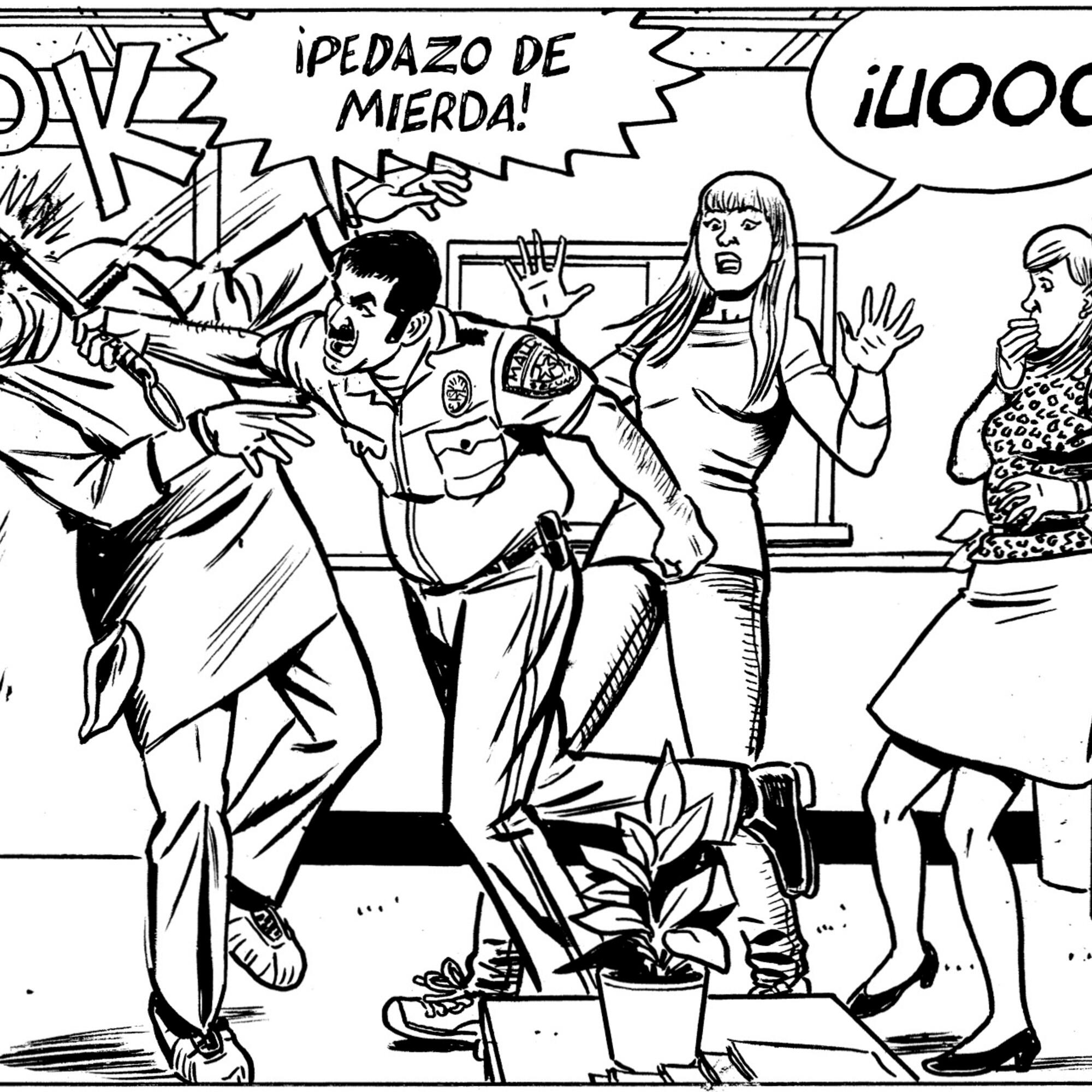 Viñeta del cómic ‘Balas perdidas’, de David Lapham