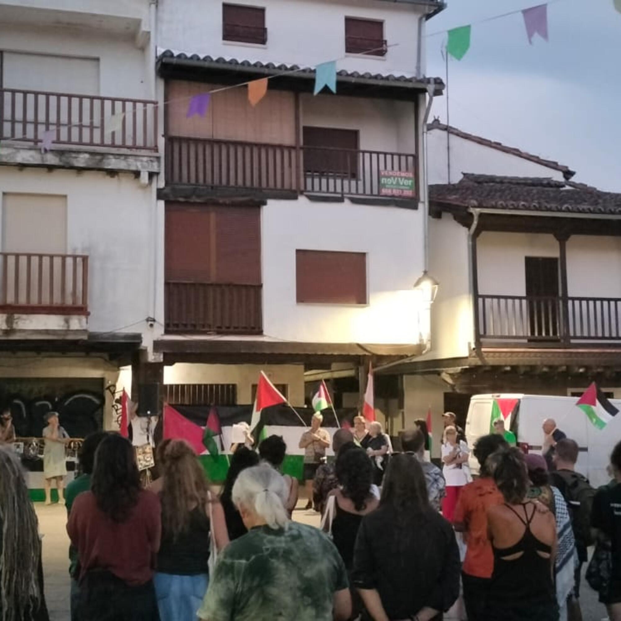 Concentración apoyo Palestina Extremadura