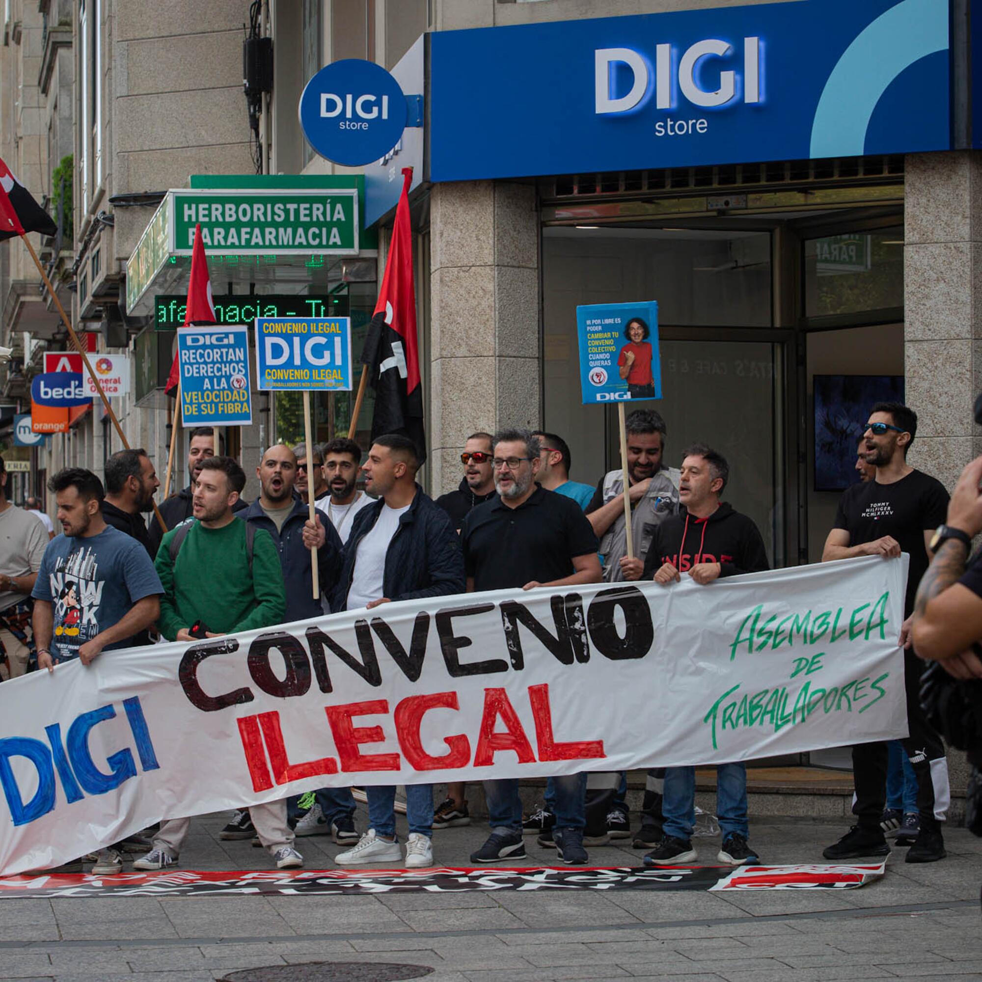 Protestas DIGI Vigo 12/09/2025