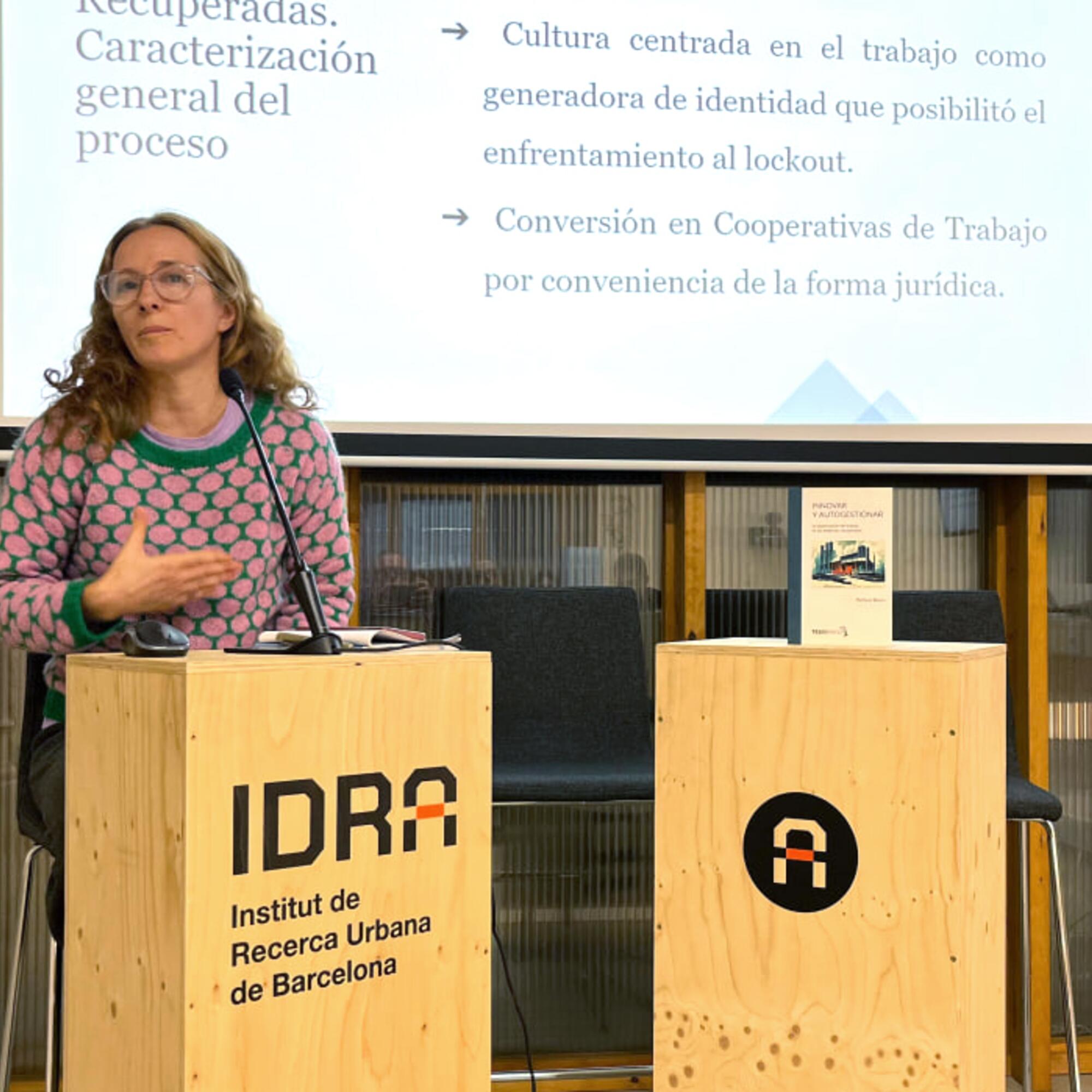 Natalia Bauni es coordinadora del Observatorio Social sobre Empresas Recuperadas y Autogestionadas.