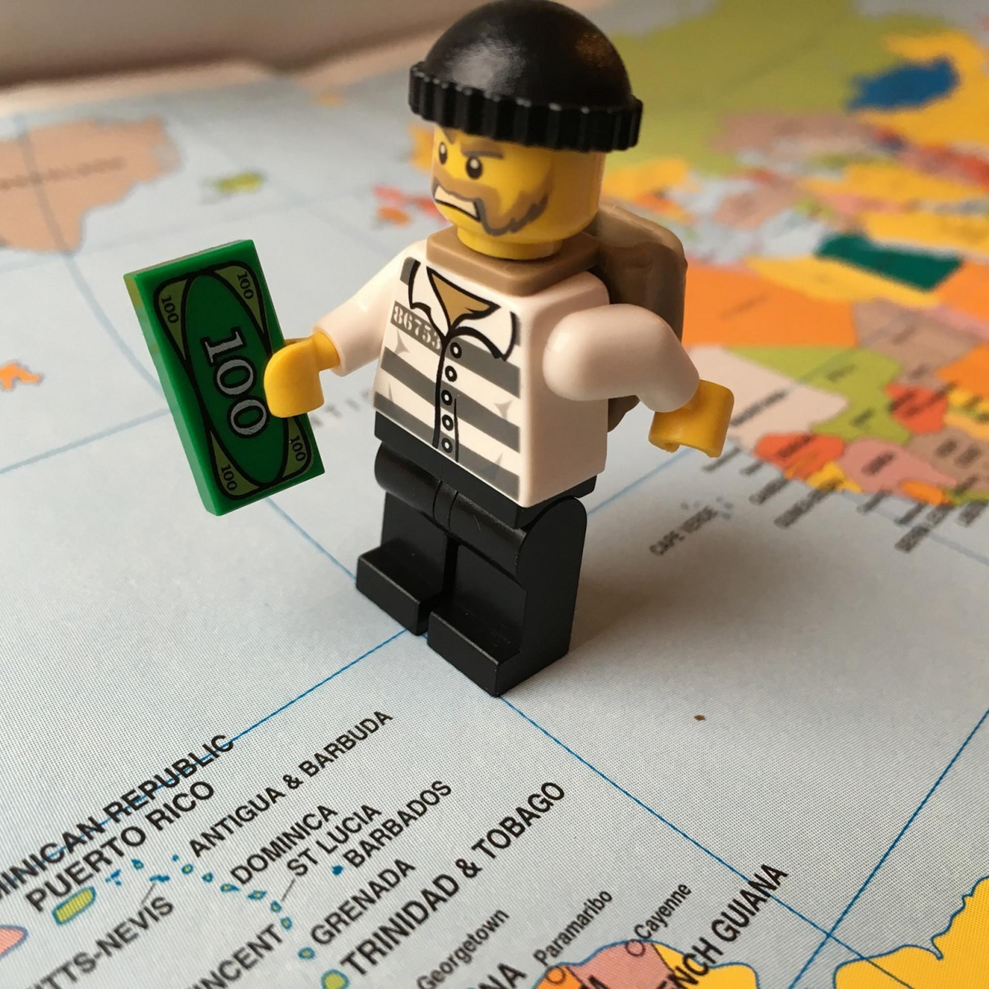 Lego en mapa hacia paraísos fiscales