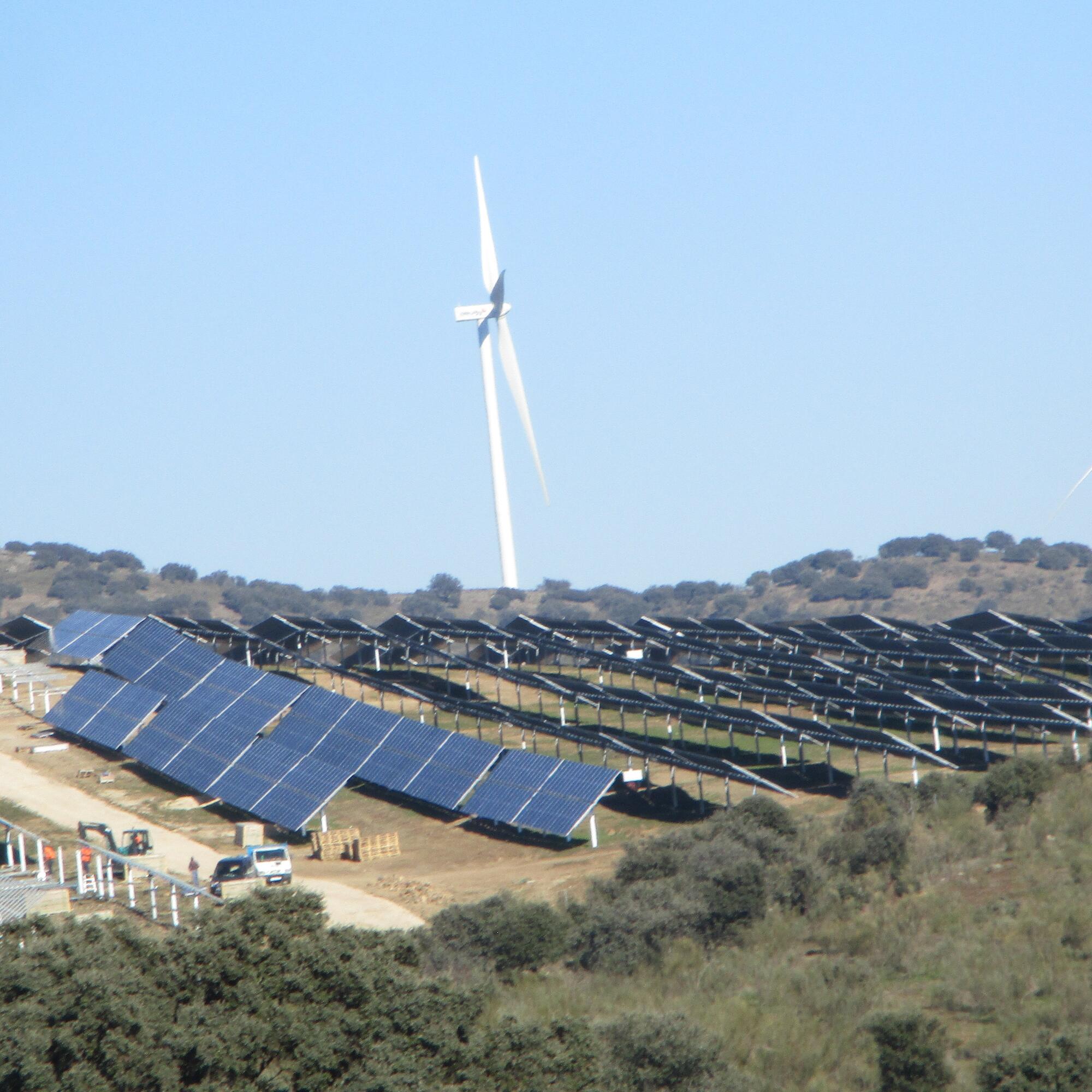 Molinos y placas solares 2