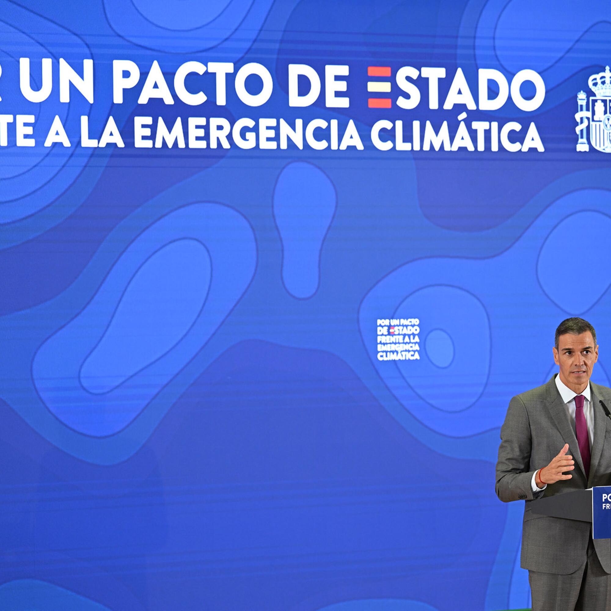 Pacto Estado Emergencia Climatica Pedro Sánchez