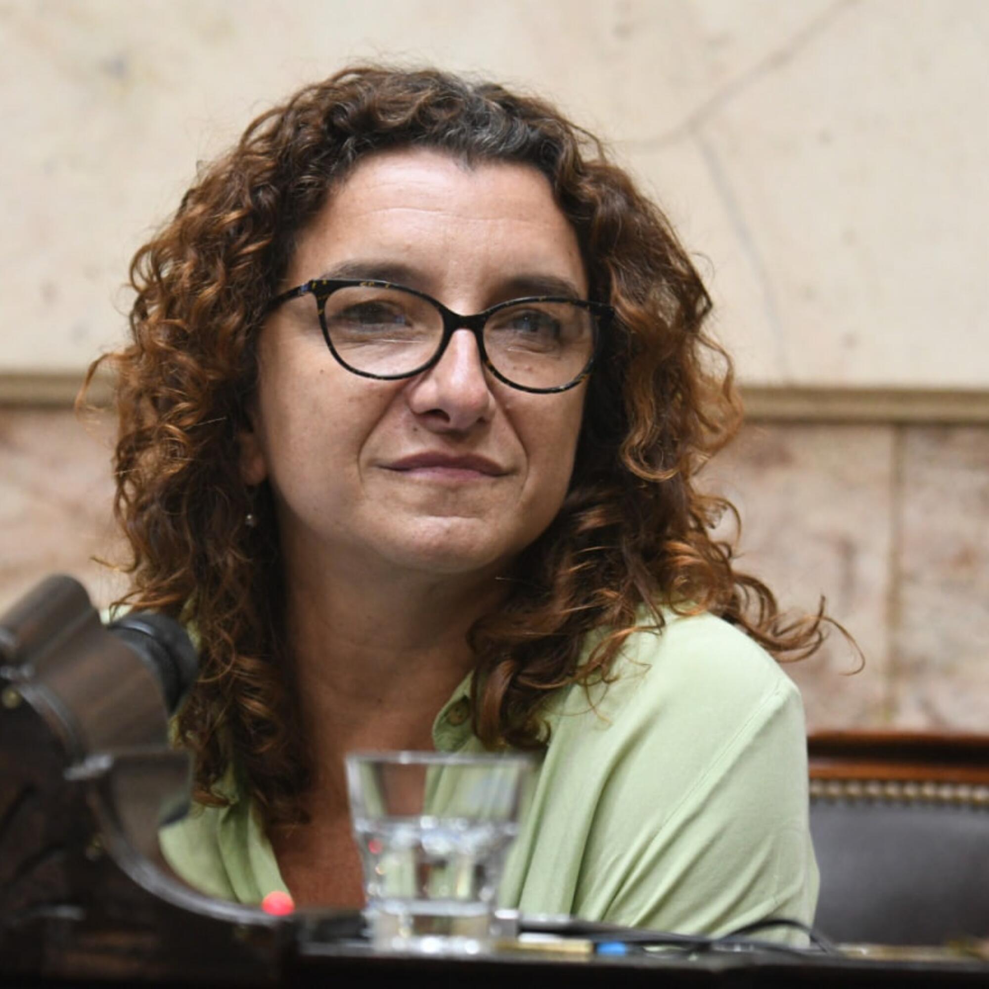 La legisladora electa por la Ciudad de Buenos Aires por el Frente Obrero Vanina Biasi.