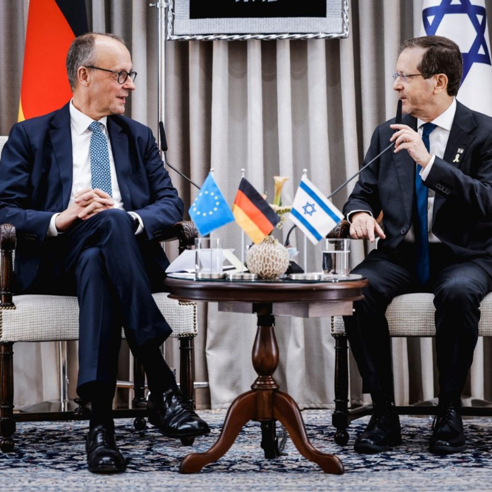 Merz Herzog Reunión Israel 6 diciembre 2025