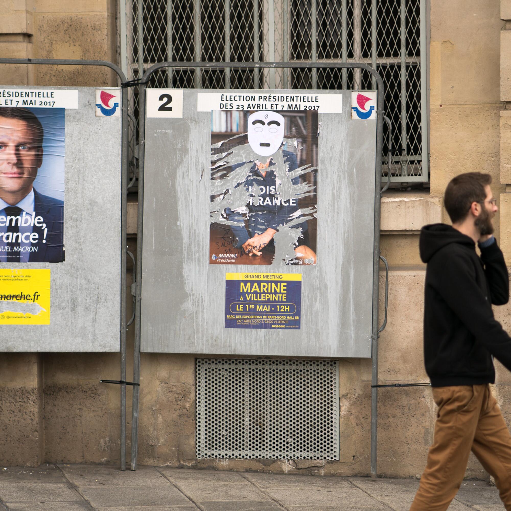 Carteles electorales Francia 2024