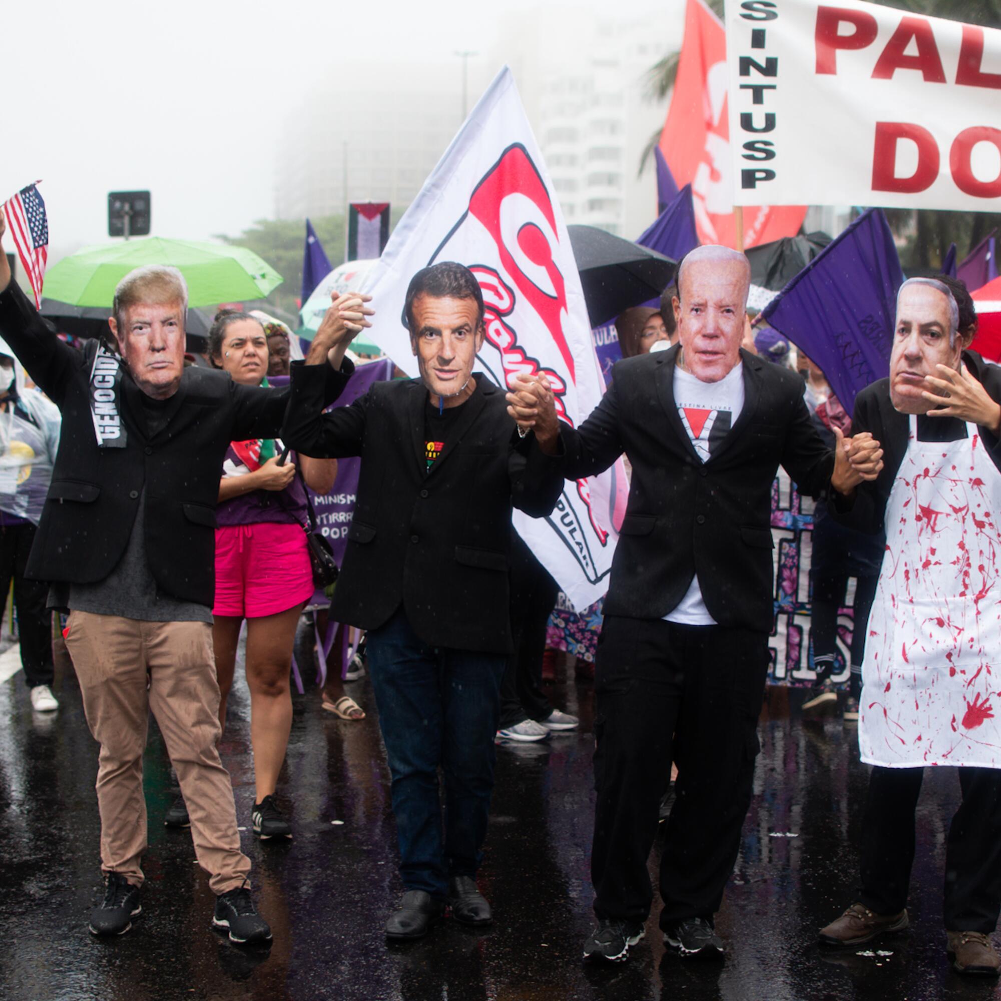 Manifestación en Río de Janeiro en protesta por la cumbre del G20.