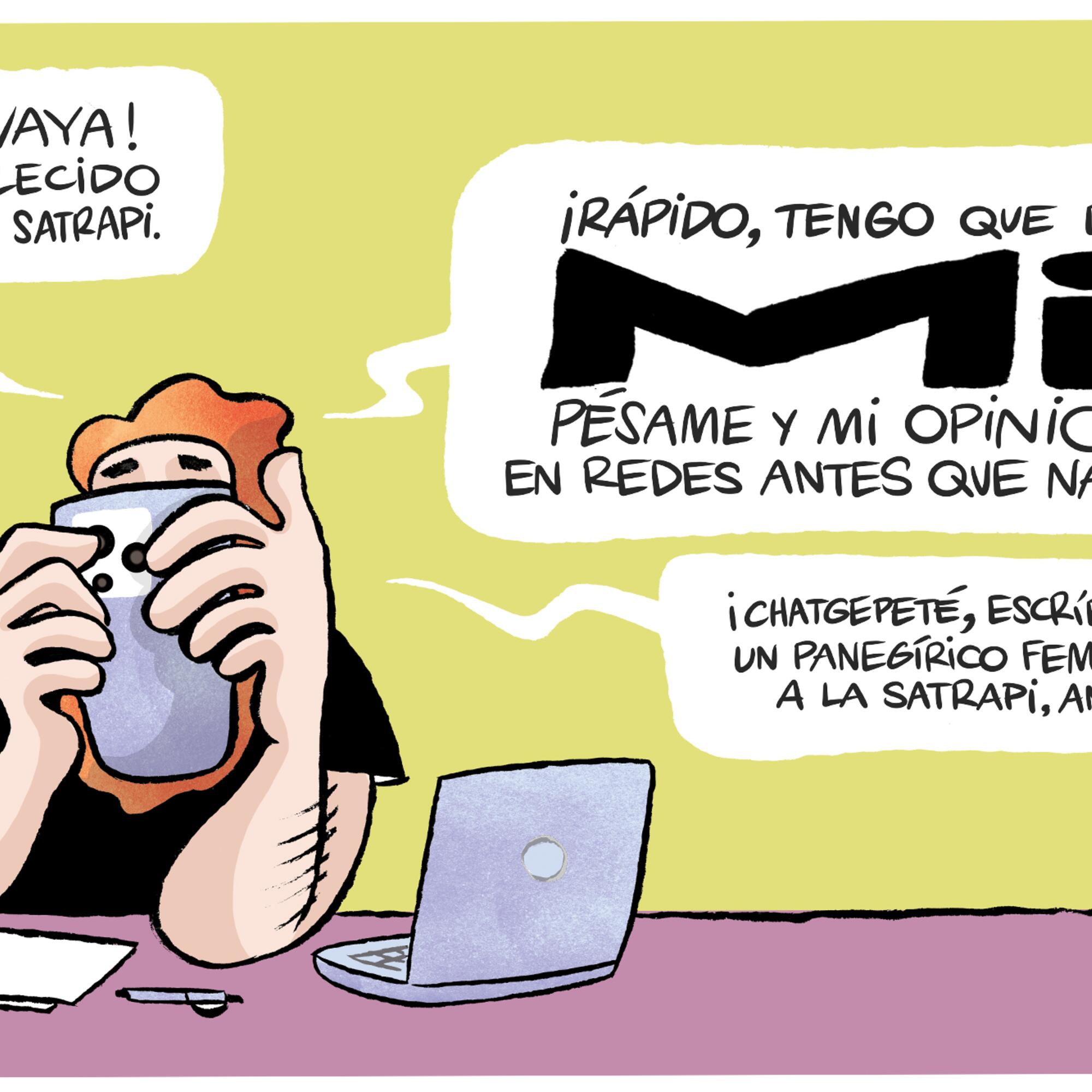 Viñeta de Raquel Gu sobre Marjane Satrapi