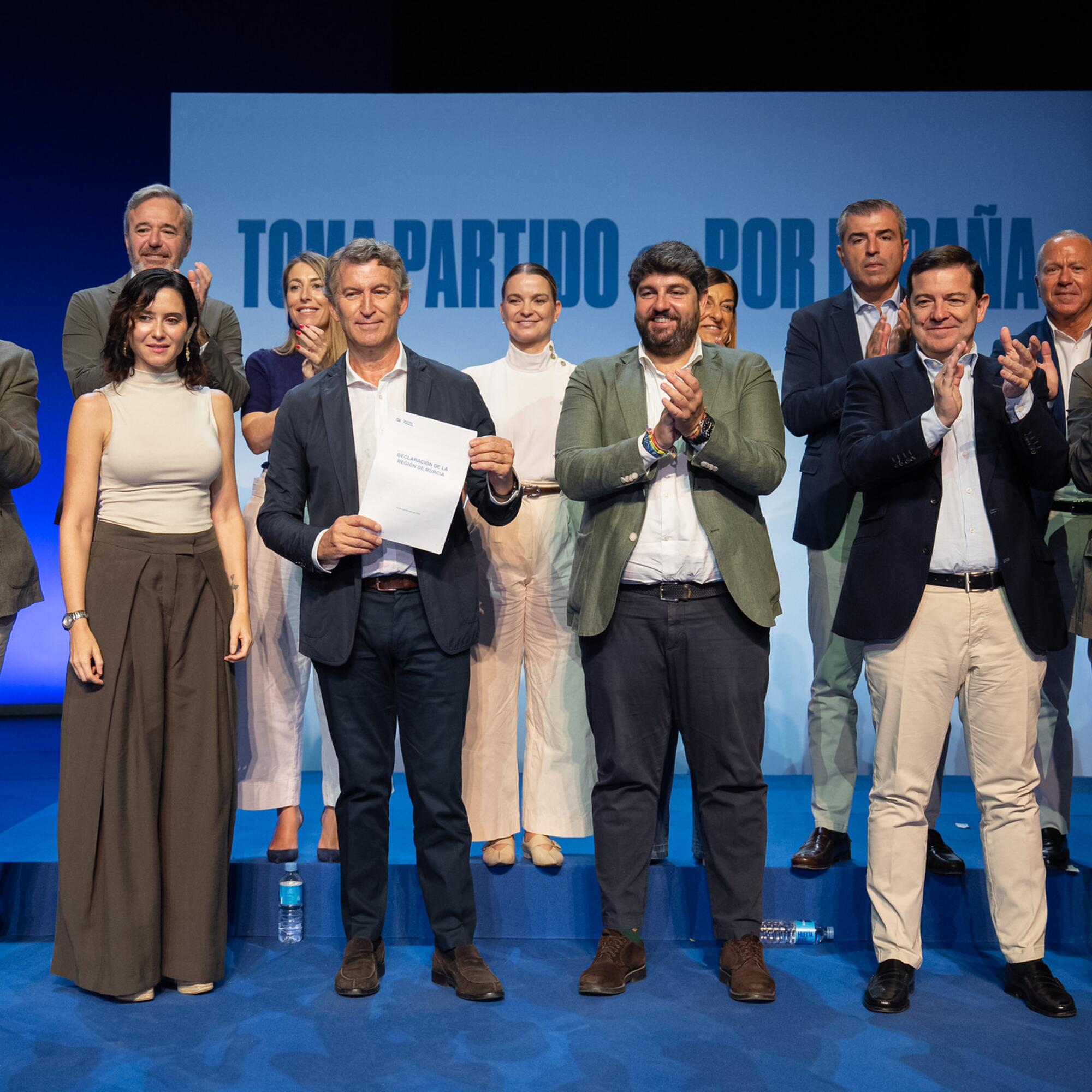 Rueda ayuso feijo lopez miras mañueco mazon