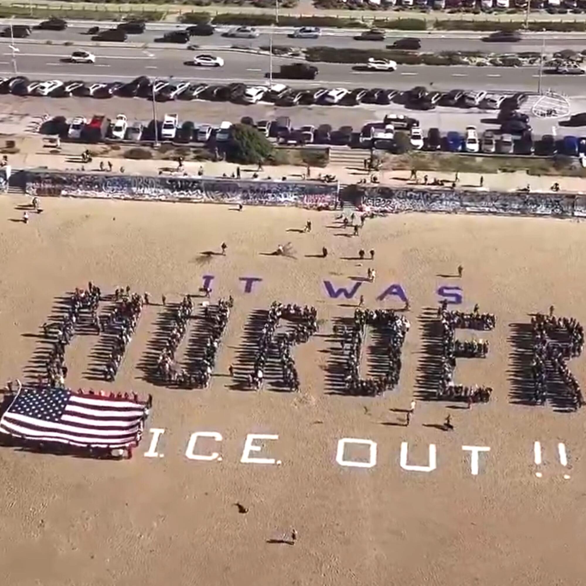Protesta contra el ICE en San Francisco.