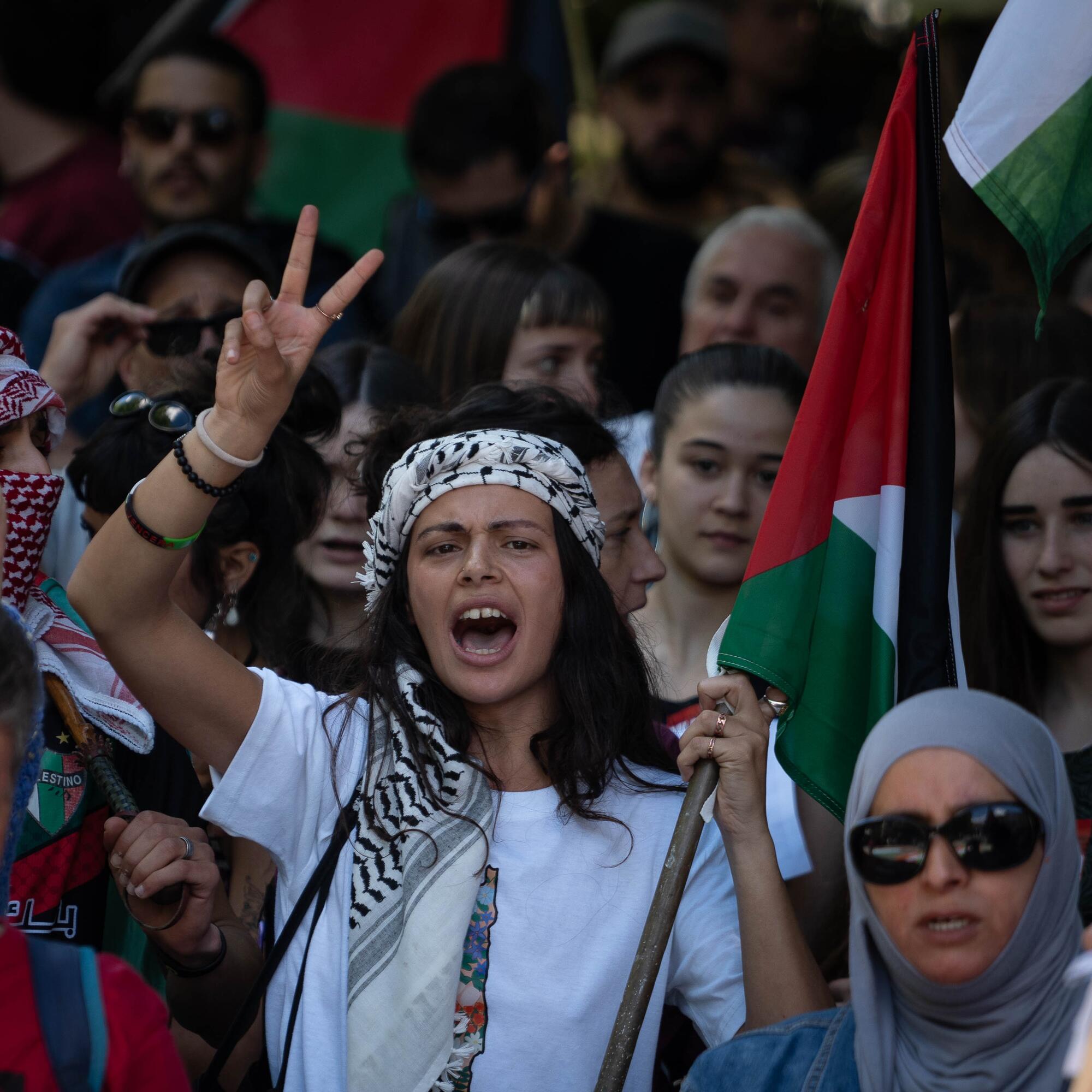 Manifestación por Palestina en Iruñea - 5