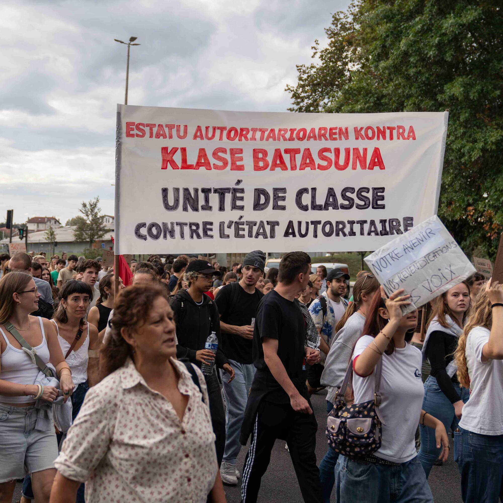Manifestación estudiantil Baiona - 2