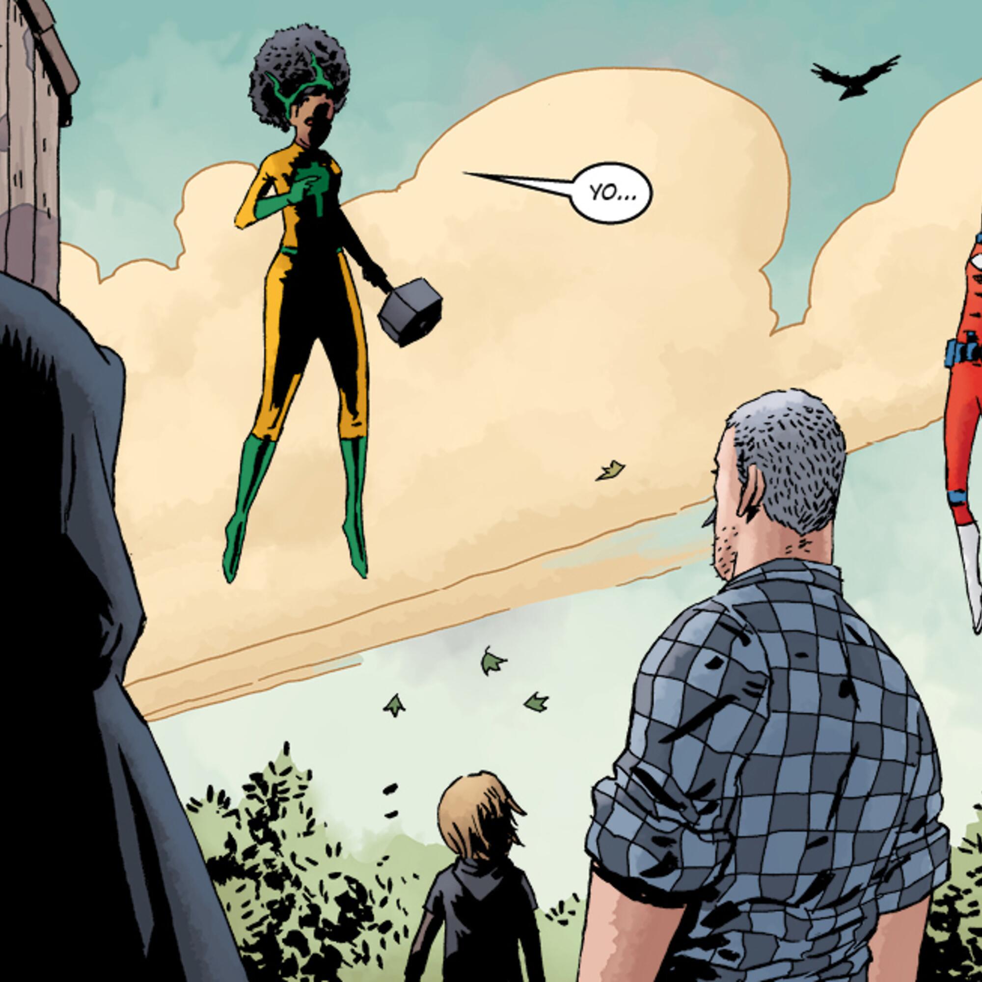 Viñeta del cómic ‘Black Hammer’