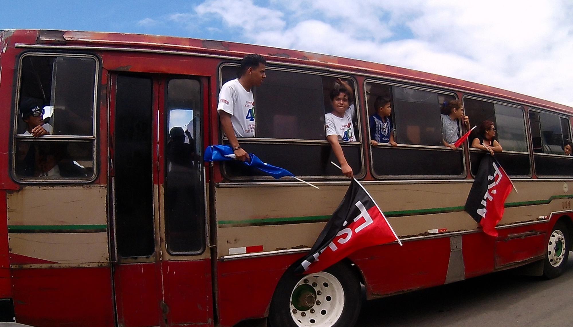 19j FSLN Nicaragua caravana sandinista