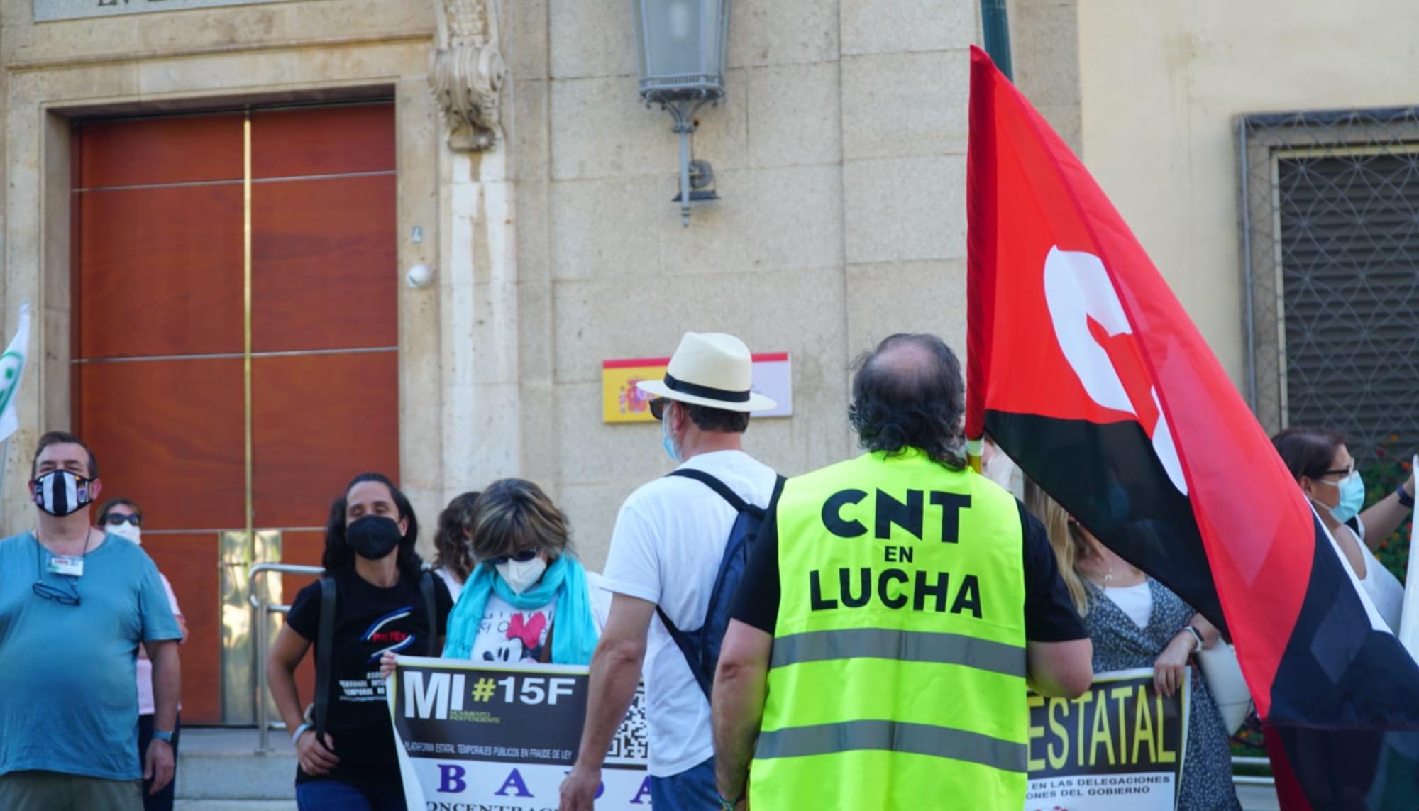 Concentración funcionarios Delegacion Gobierno Extremadura