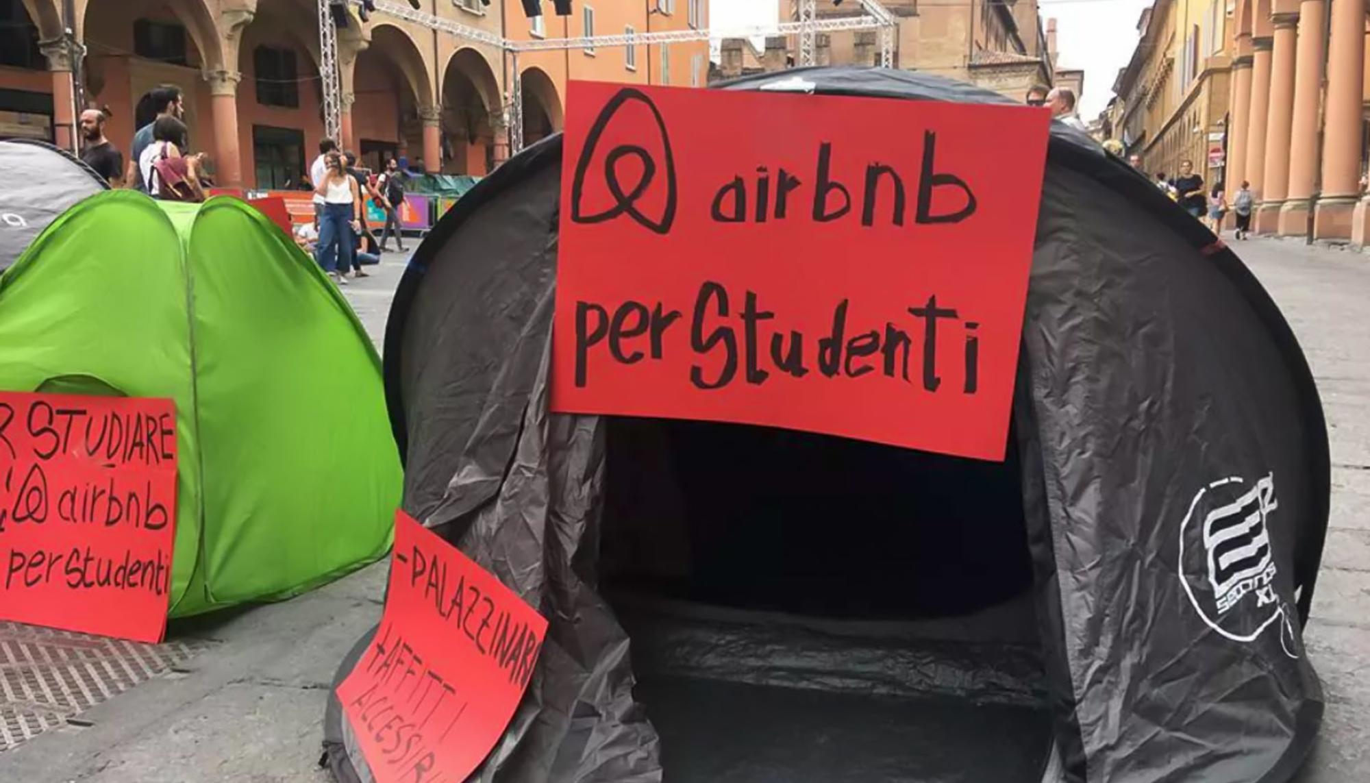 Protesta Airbnb Italia