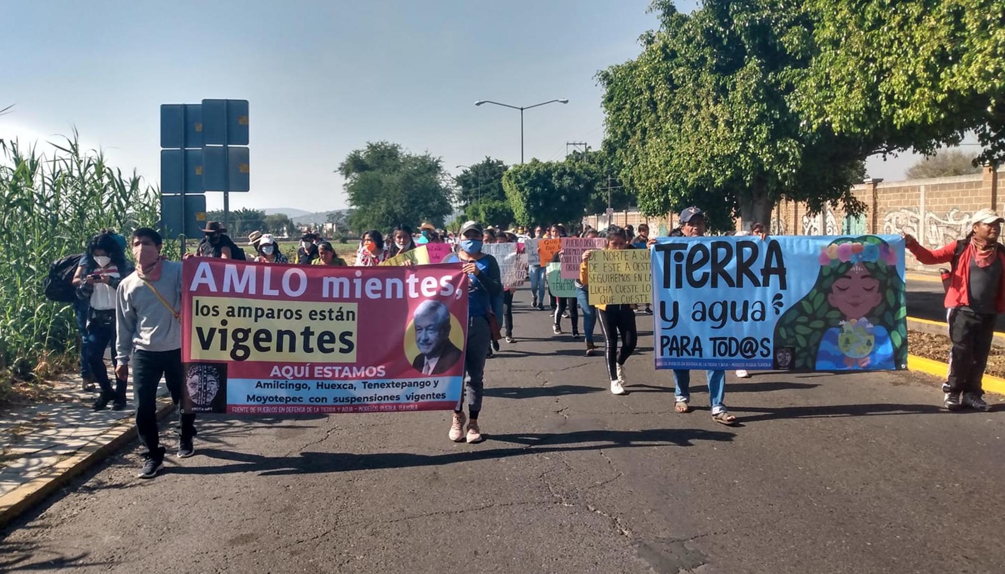 Marcha contra Proyecto Integral Morelos 1 - Radio Amilcingo