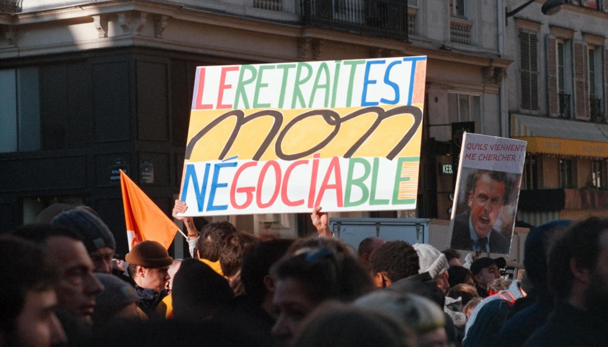 protesta pensiones francia color