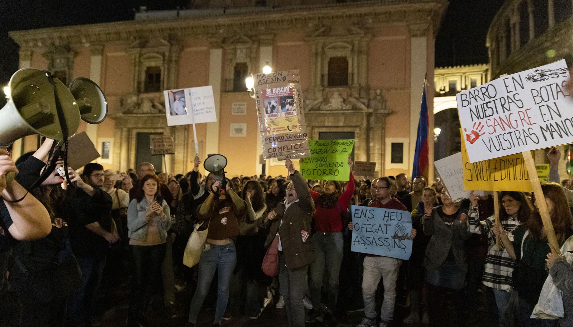 Más de 100.000 personas según Delegación de Gobierno marcharon por la ciudad de València cuando se cumple un mes de la dana.