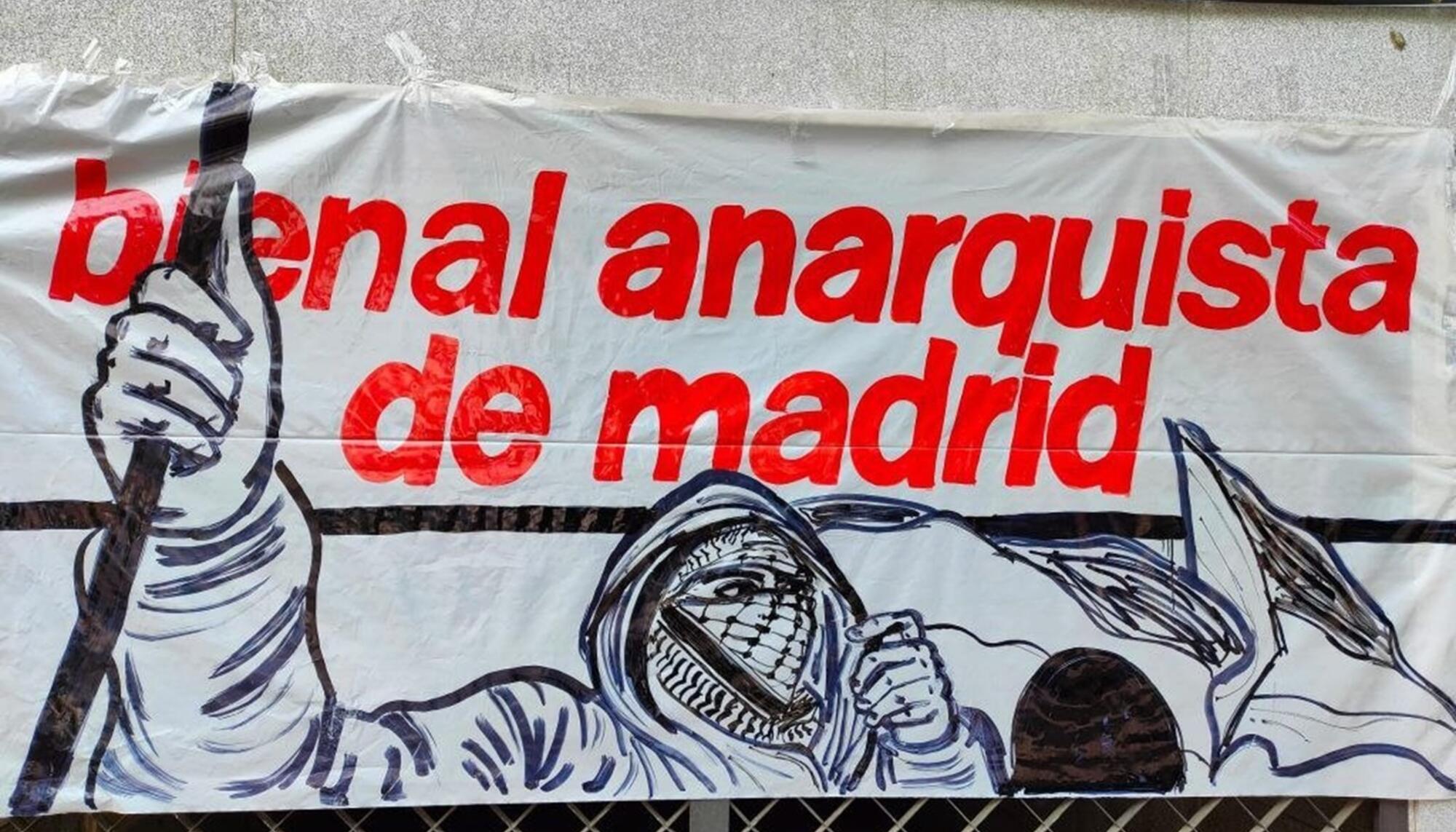 Pancarta bienal anarquista