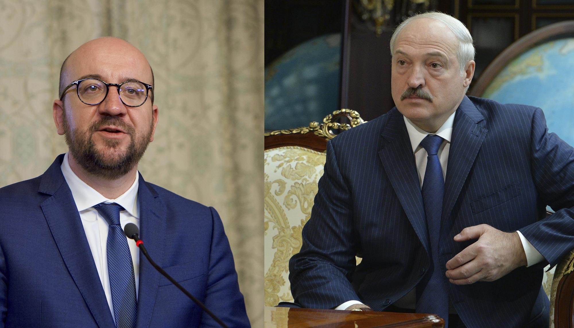 Charles Michel y Aleksandr G. Lukasheno