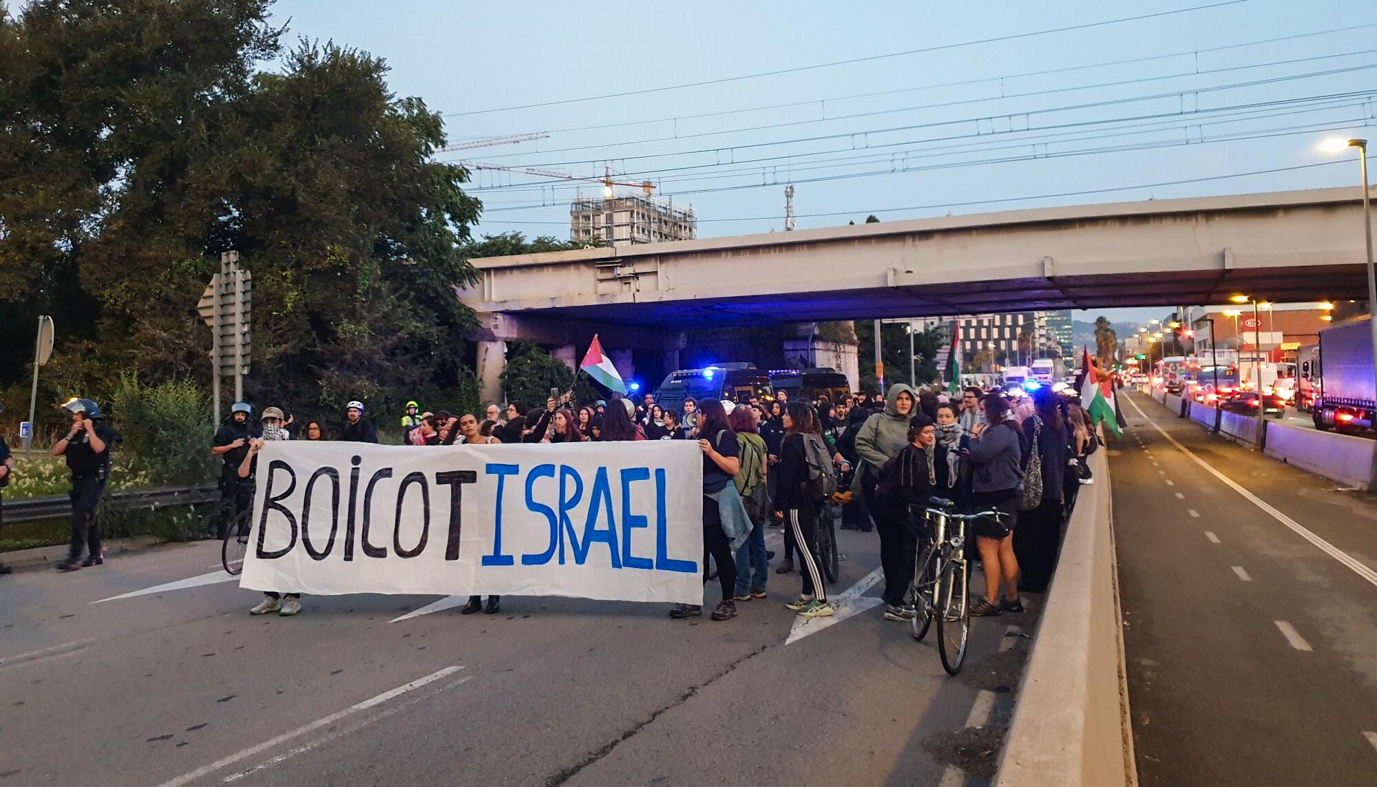Piquete BCN palestina