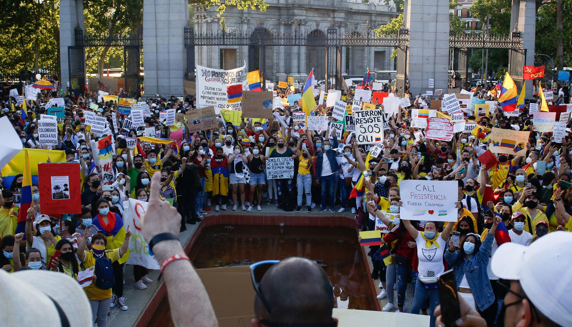 Concentración en Madrid en apoyo al pueblo colombiano - 10