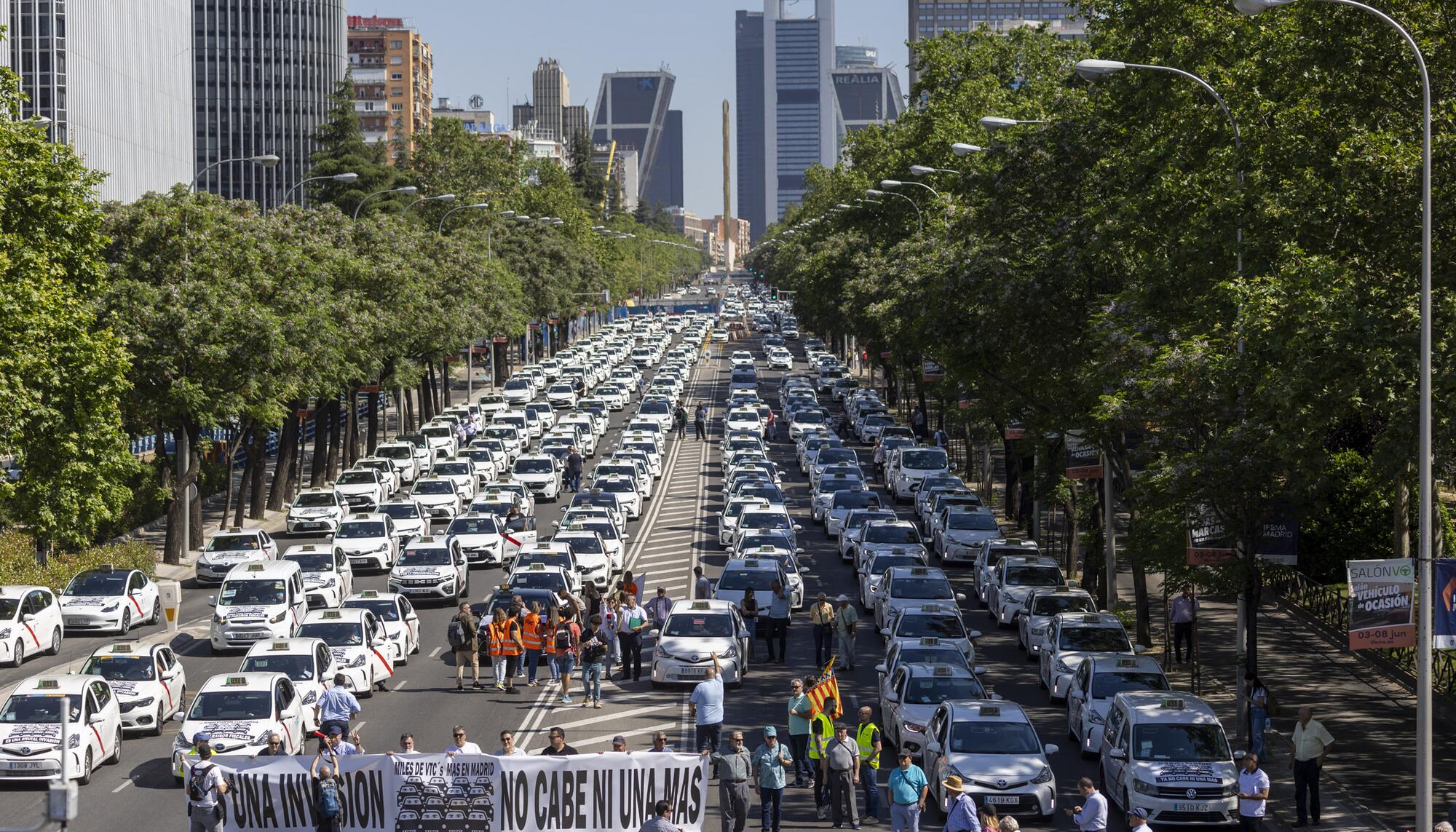 Manifestación Taxi Madrid Licencias VTC - 1