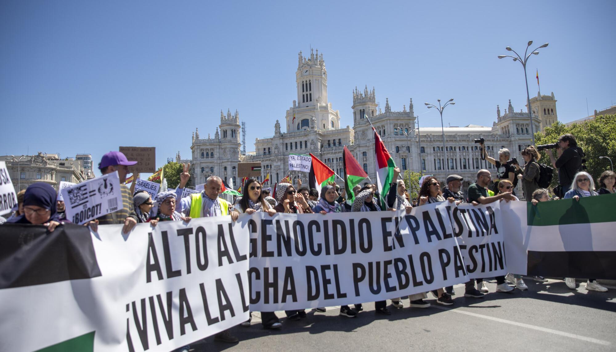 Manifestación Palestina Madrid 21 abril - 10