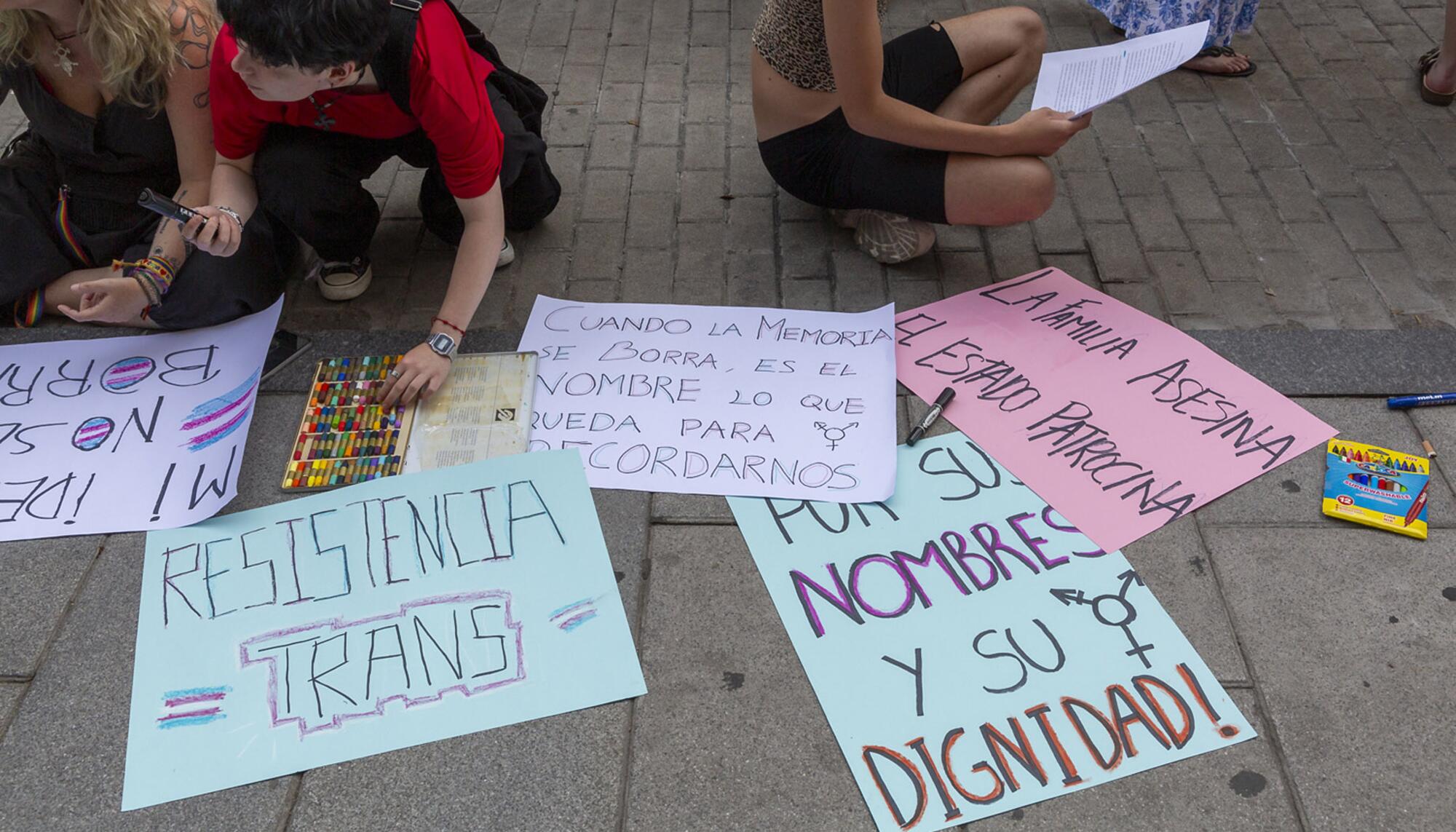 Concentración Derechos Trans fallecidas Ministerio - 6