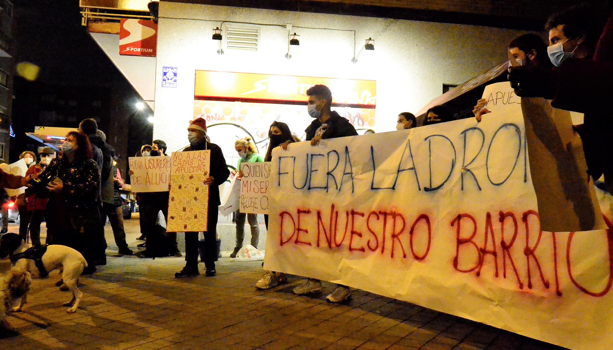 Protesta Aluche Casas de apuestas 2