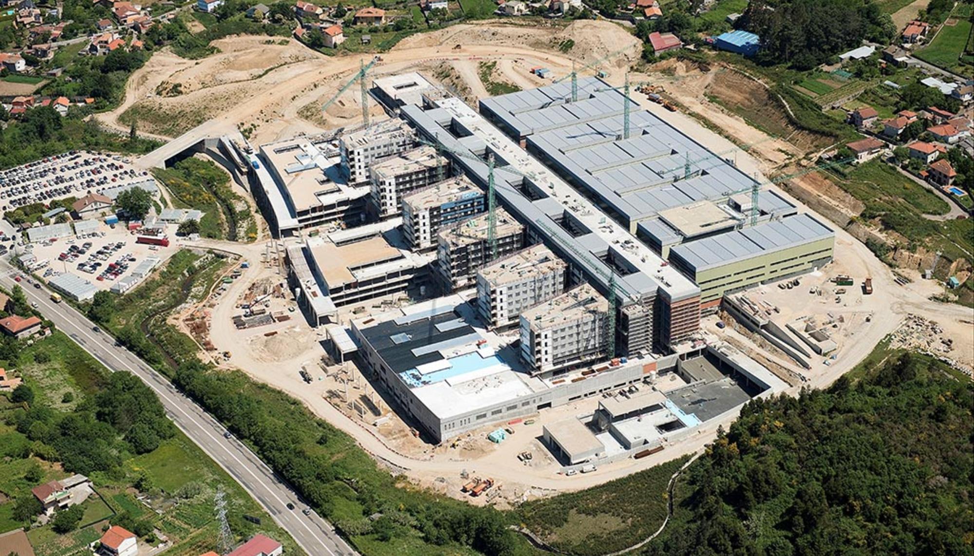 Foto aérea del Hospital Álvaro Cunqueiro