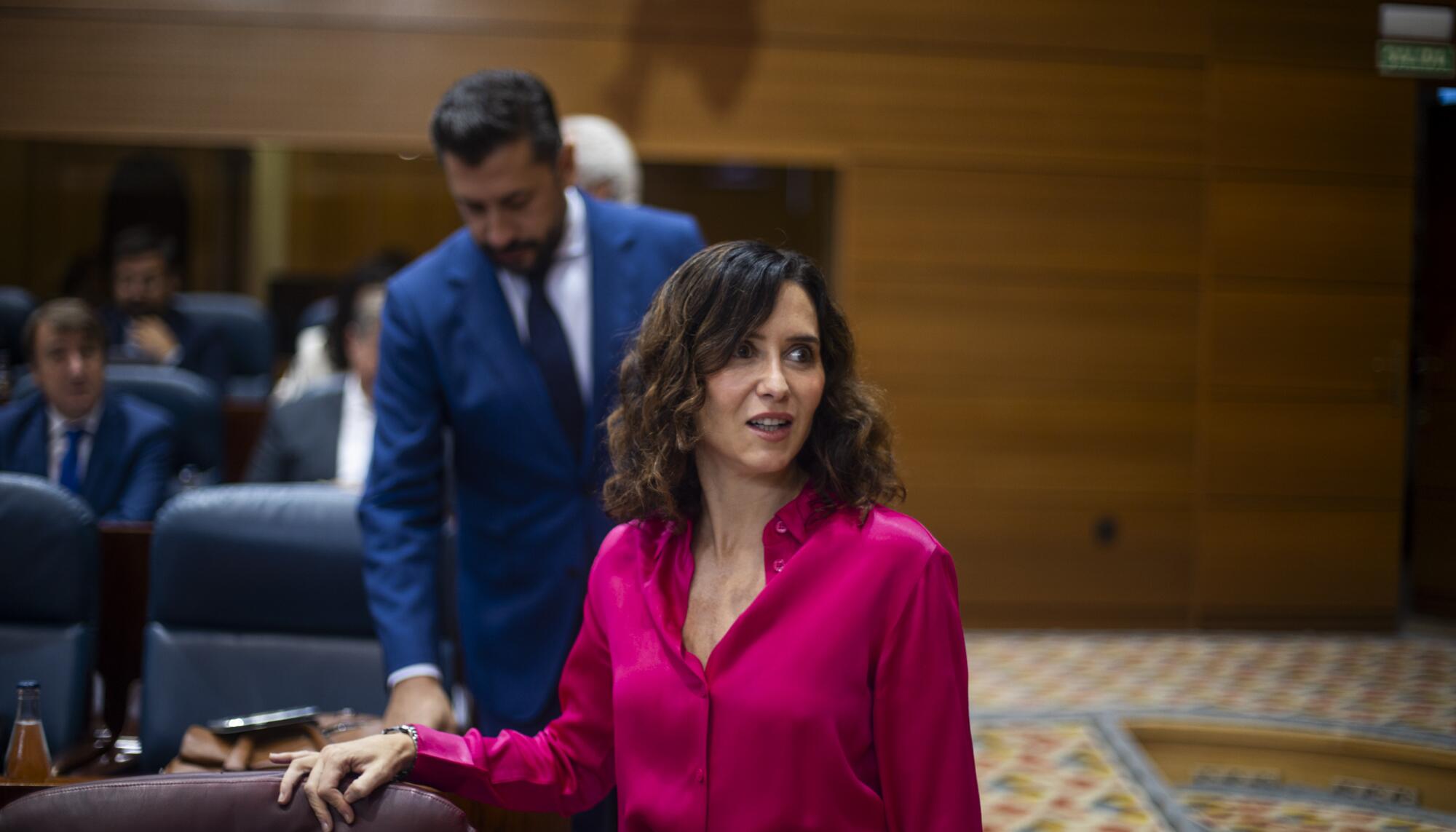Ayuso en la asamblea