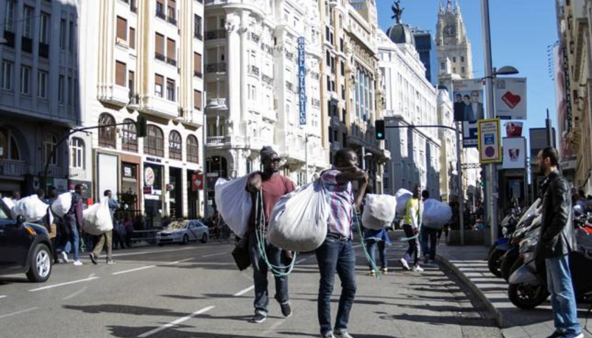 Vendedores ambulantes en Madrid