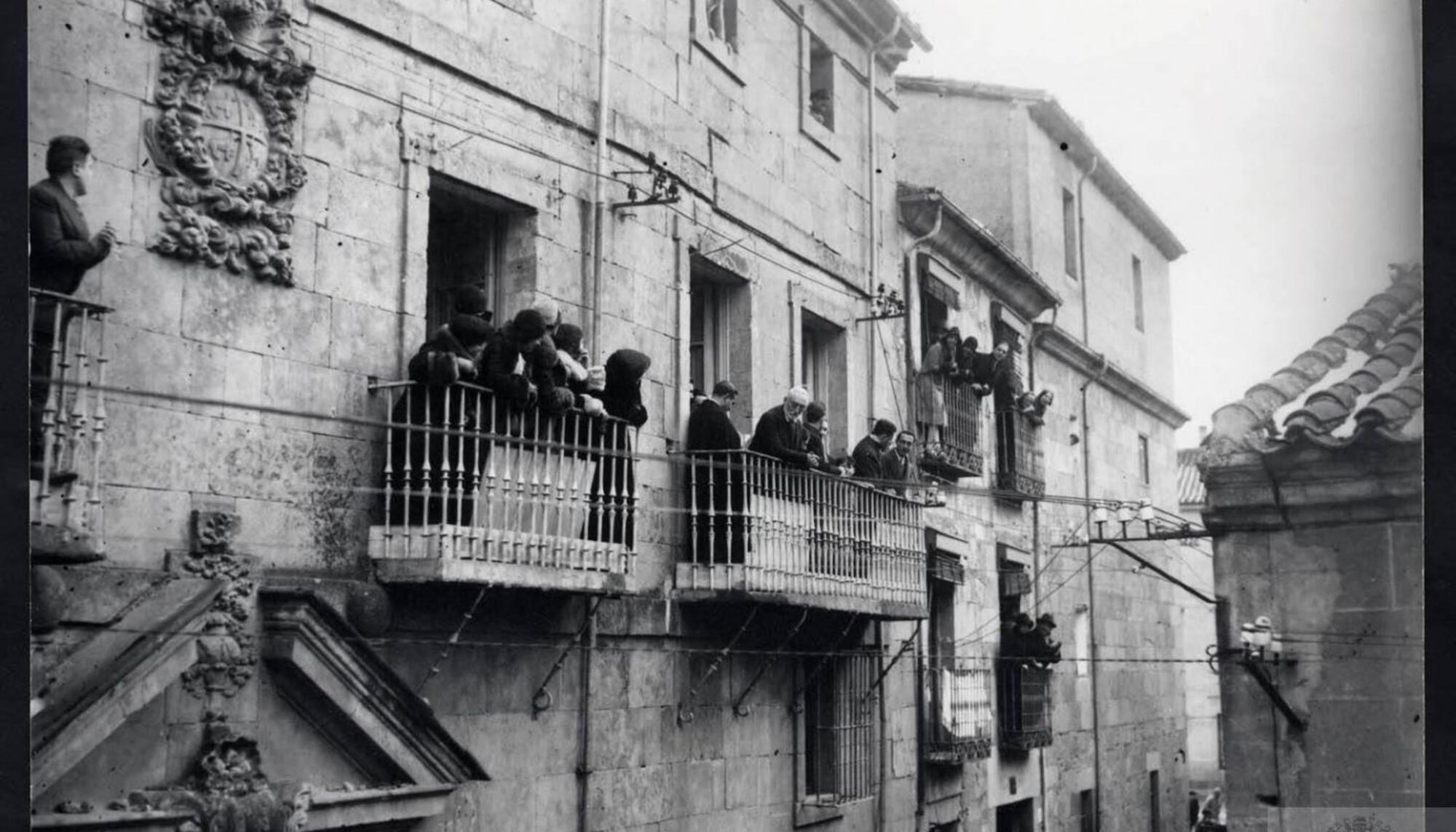 Unamuno Calle Bordadores Salamanca 1930