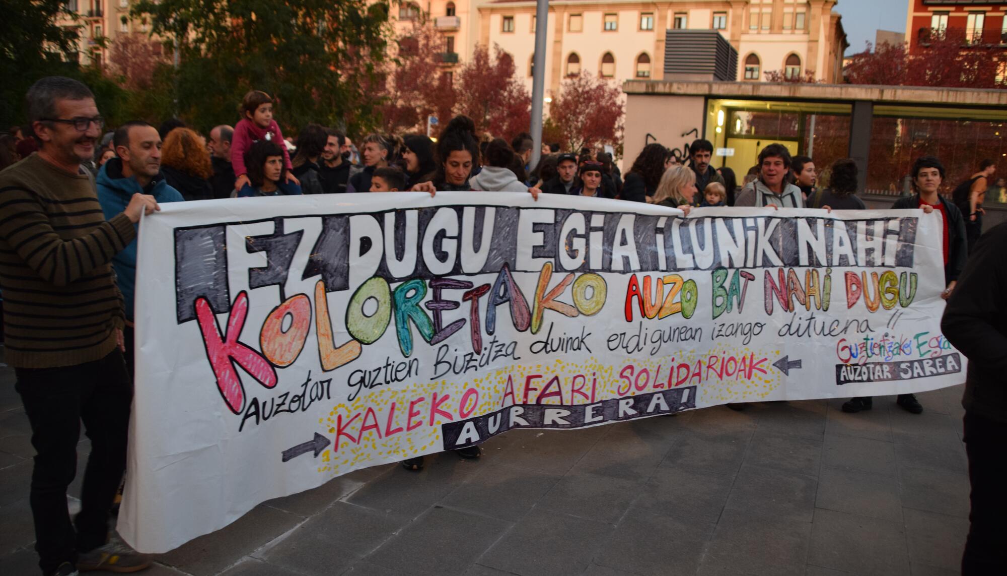 Kaleko Afari solidarioak Egia Donostia