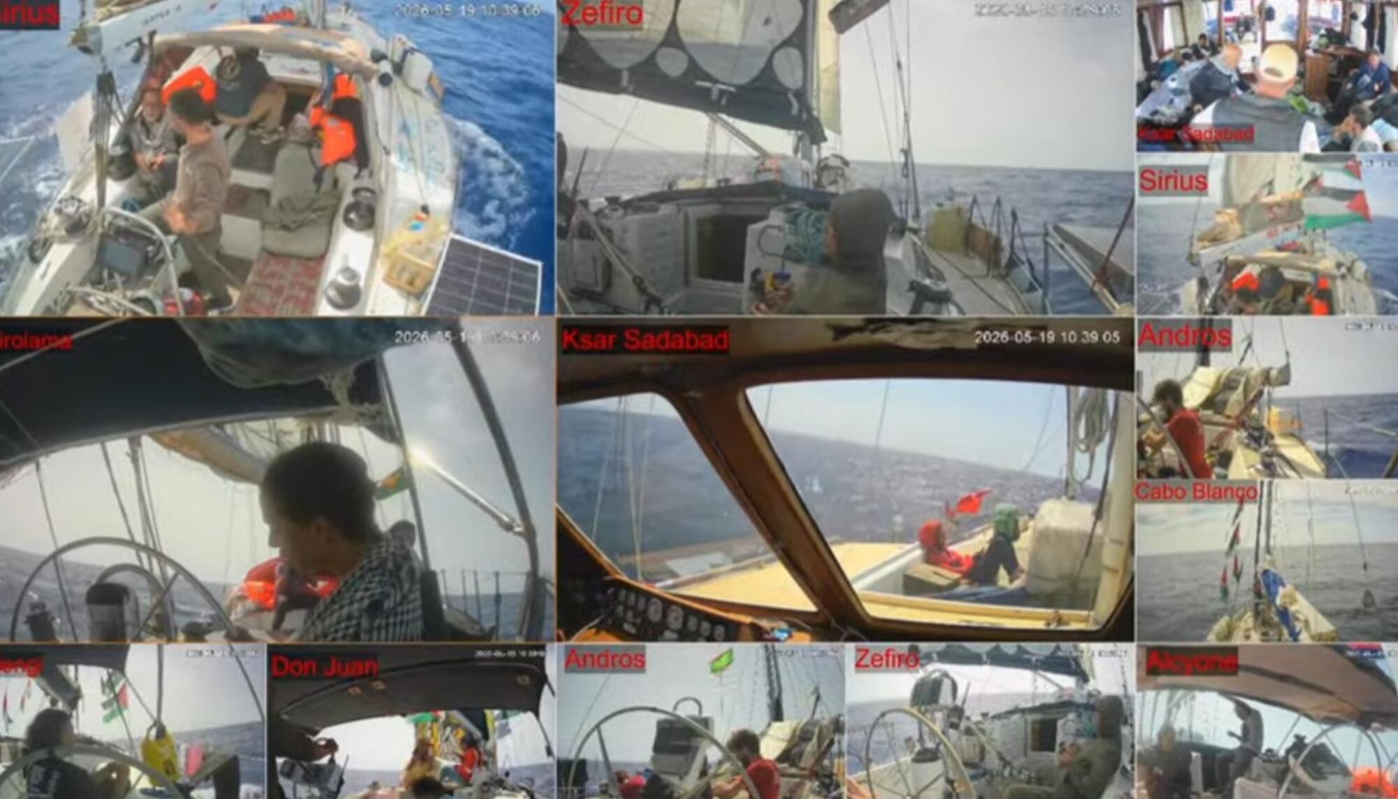 Retransmisión en directo de la Global Sumud Flotilla.