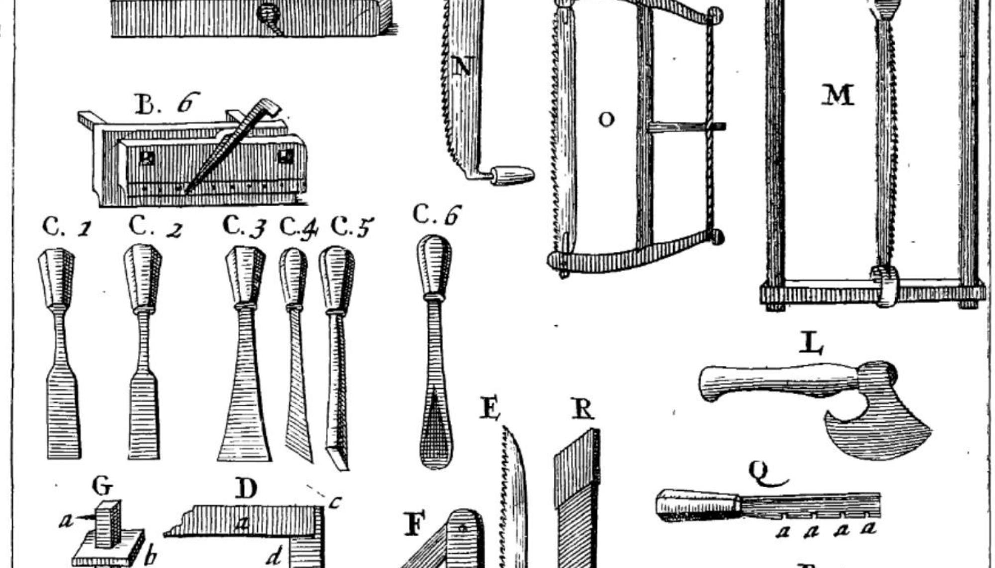 Joseph Moxon, Mechanick exercises: or The doctrine of handy-works applied to the arts of smithing, joinery, carpentry, turning, bricklayery [1703]