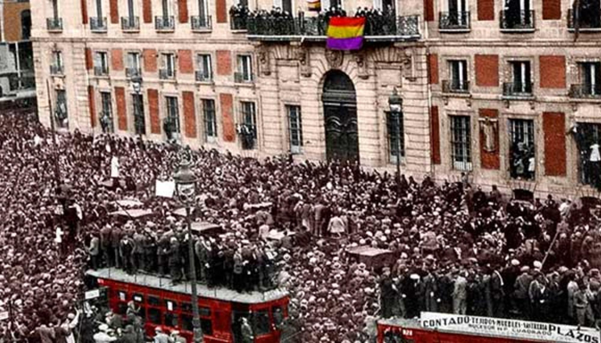 Proclamación de la segunda República en Madrid