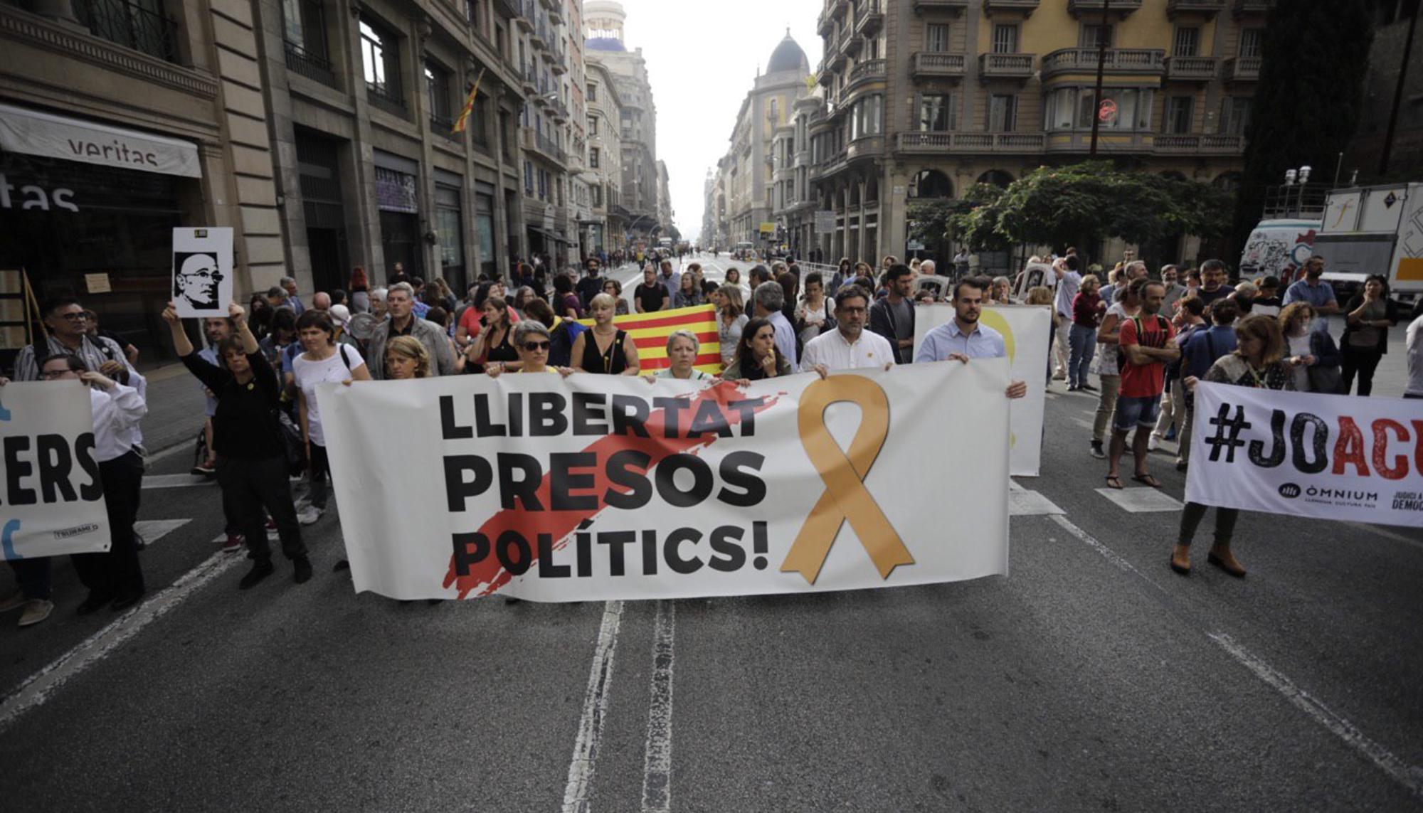 Manifestacion en Barcelona proces