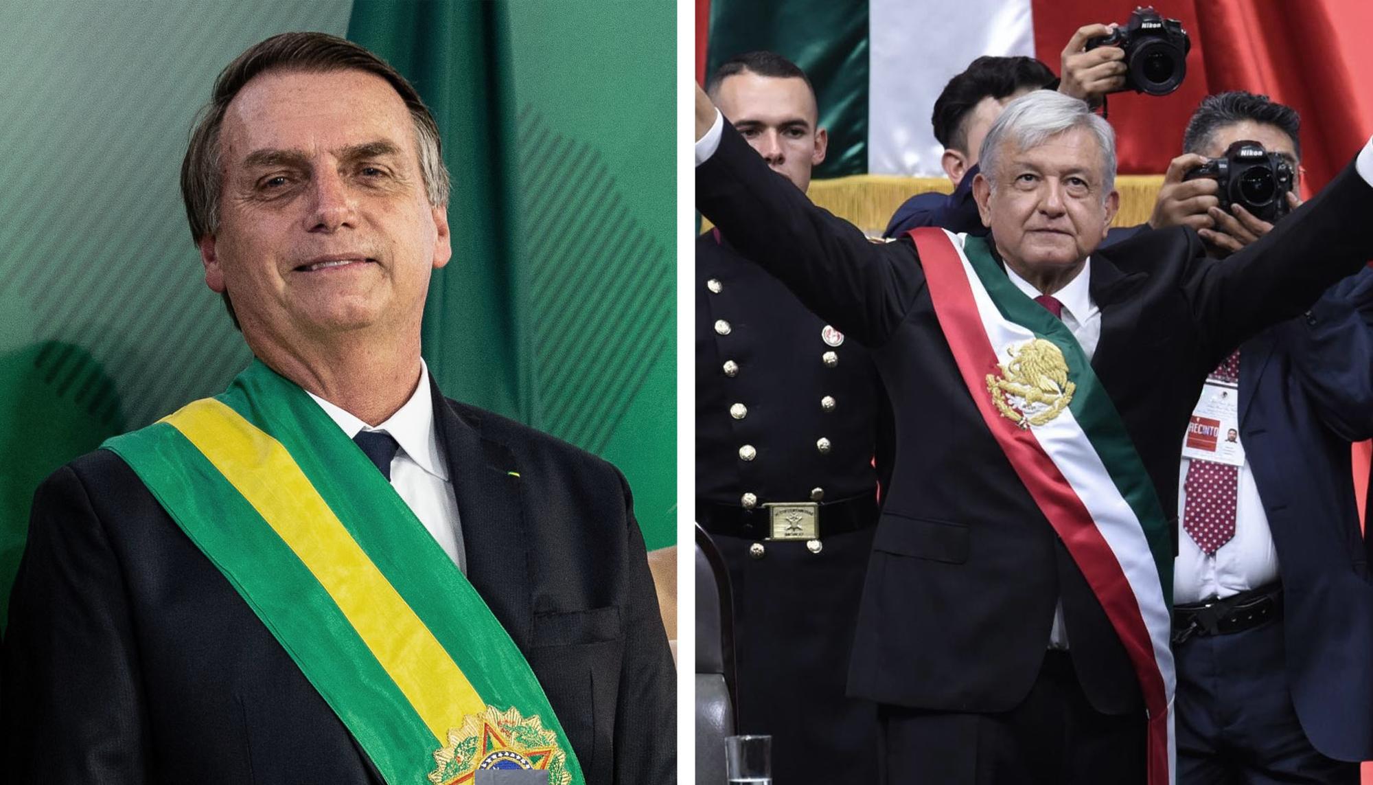 Bolsonaro y López Obrador