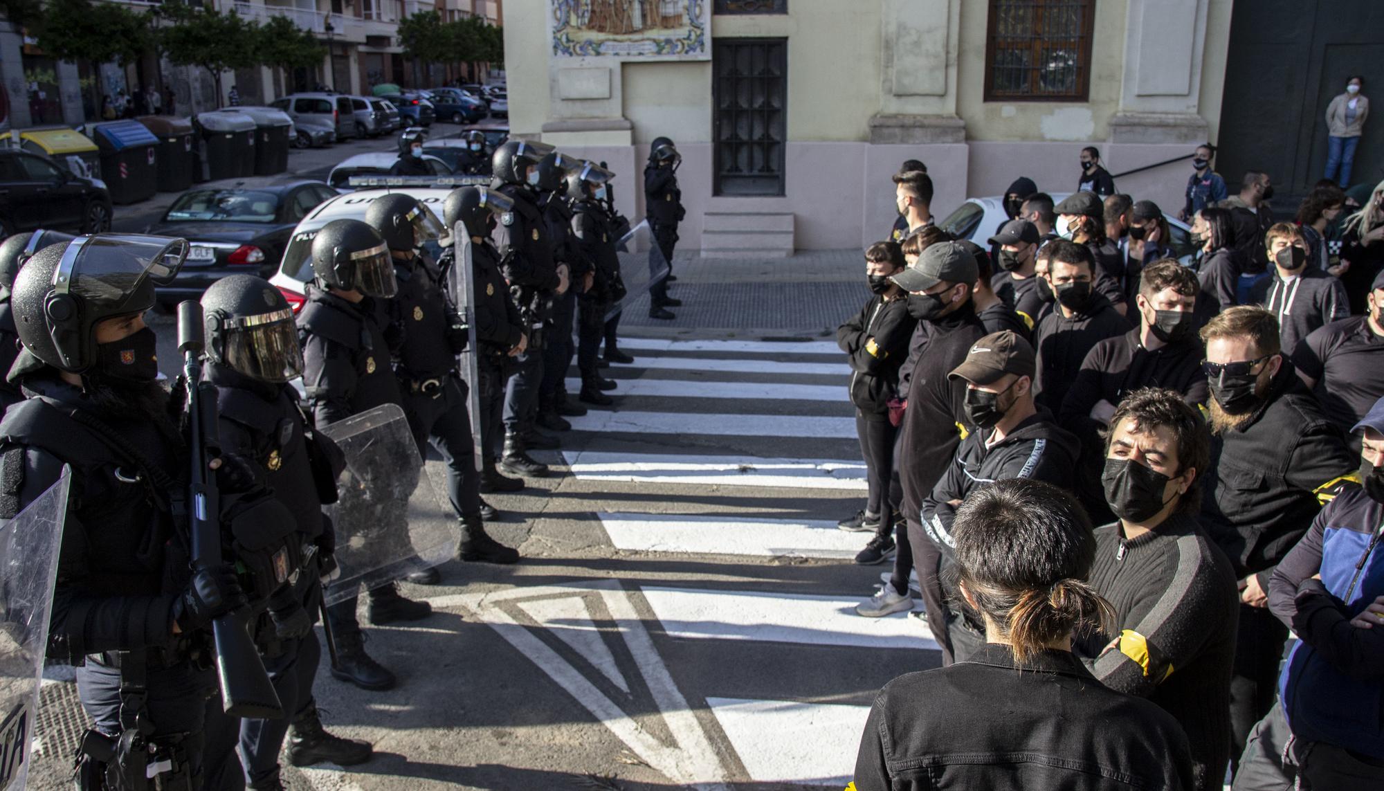 antifascistas valencia policia 1 mayo