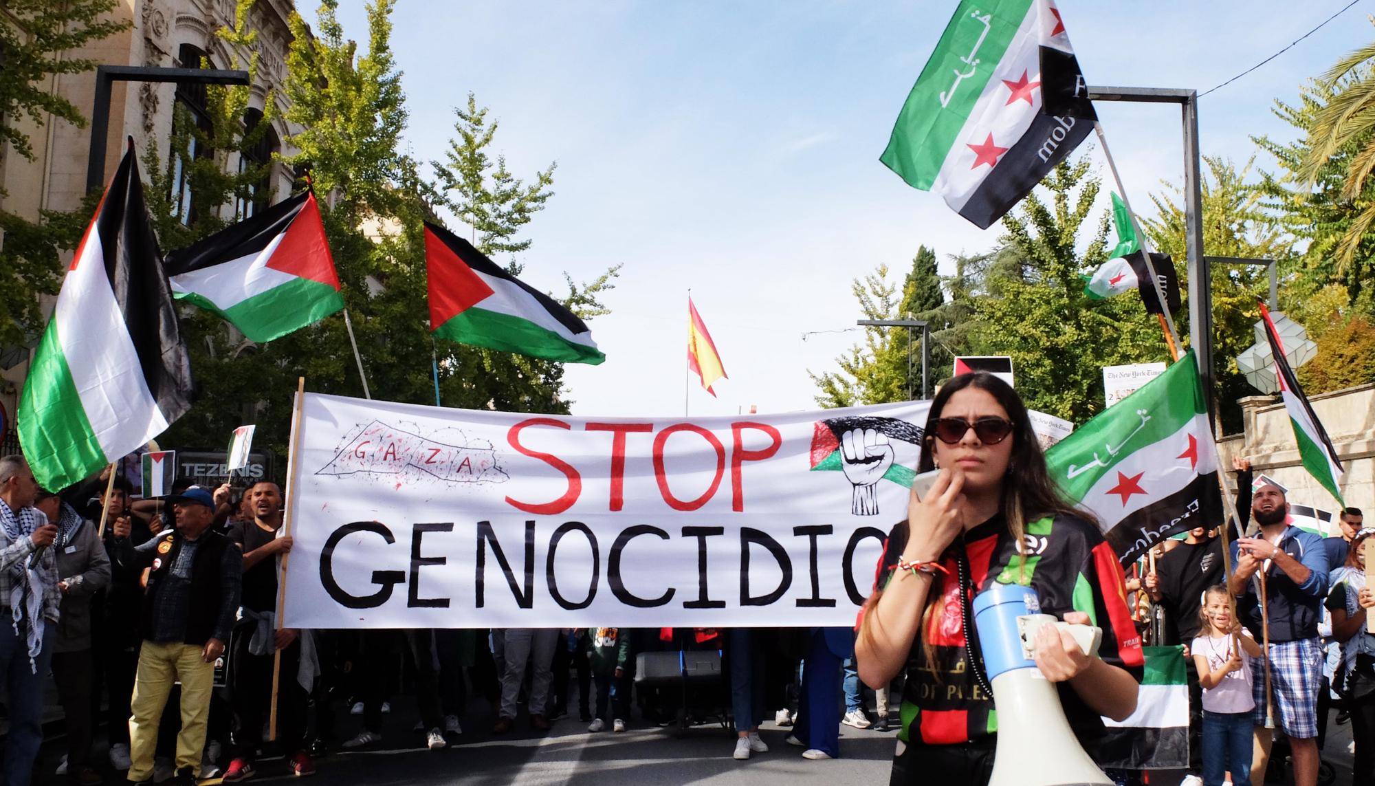 Manifestación Granada Palestina portada