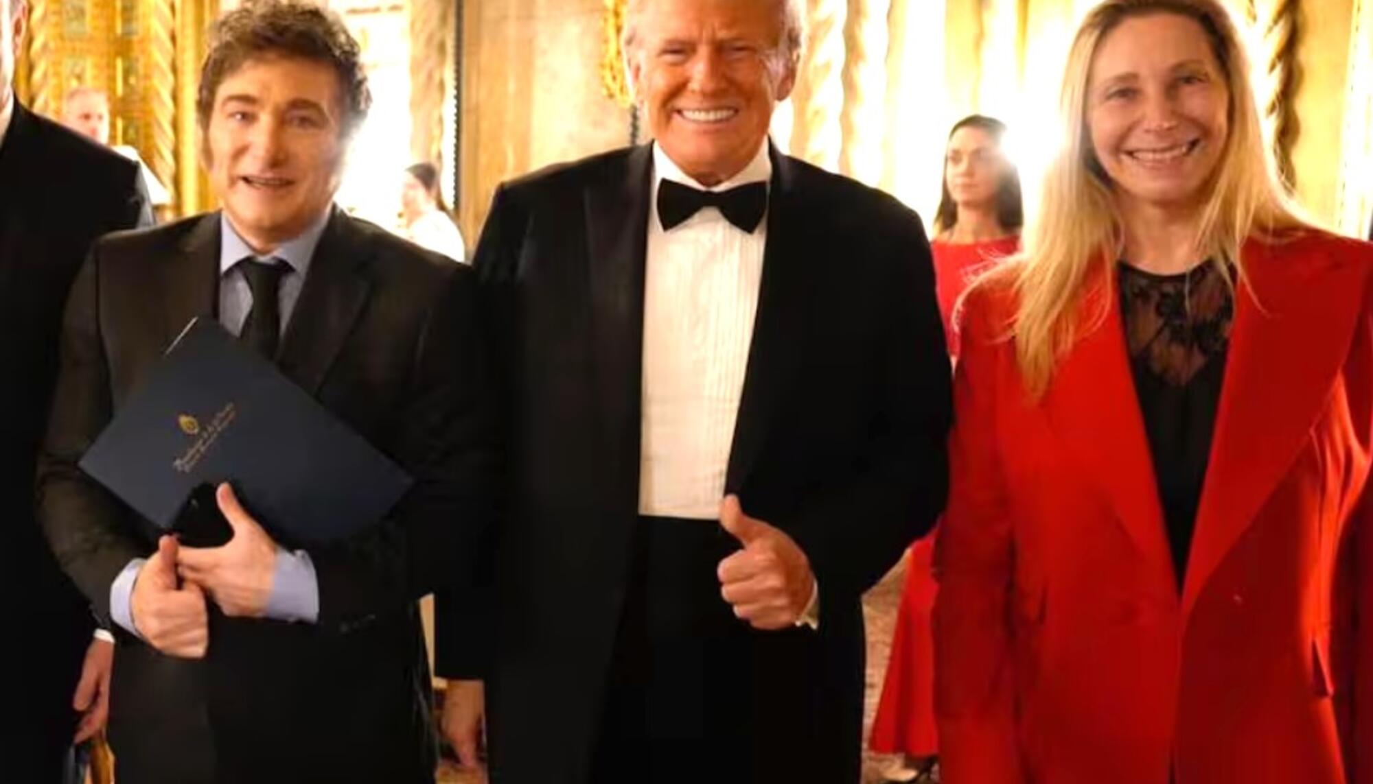 Javier Milei, Karina Milei y Donald Trump en la ceremonia de investidura en Washington el pasado 20 de enero de 2025. Foto: Presidencia