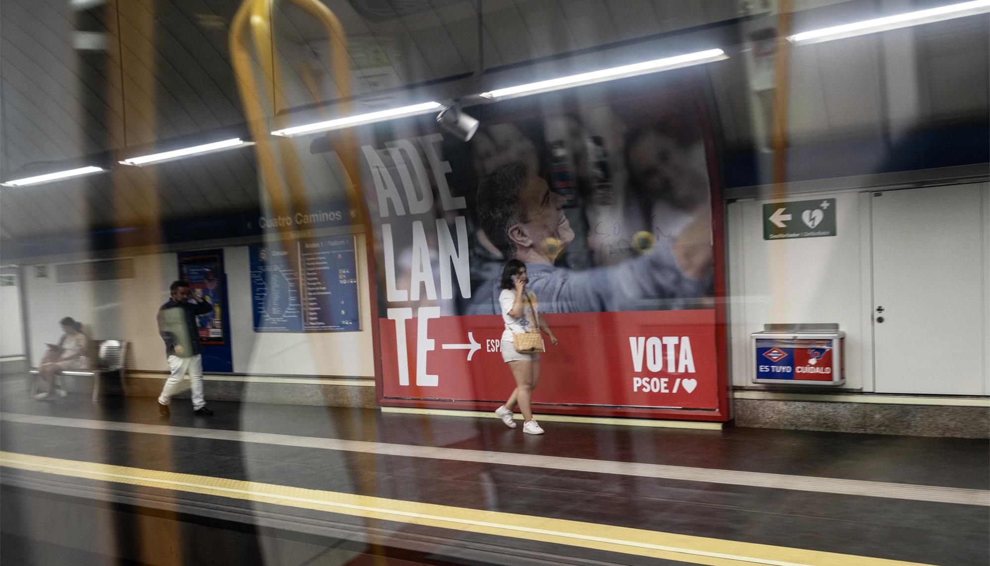 Propaganda PSOE metro
