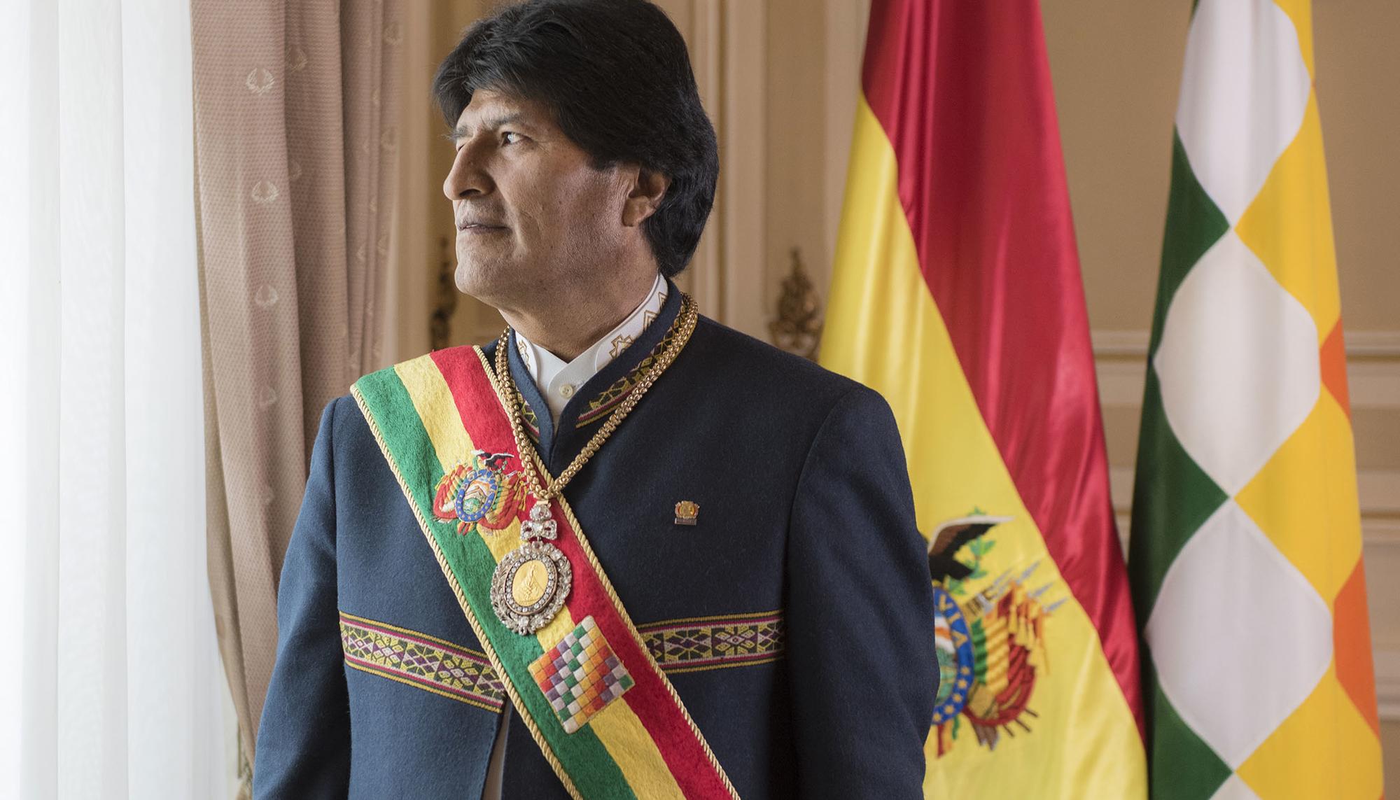 Evo Morales retrato