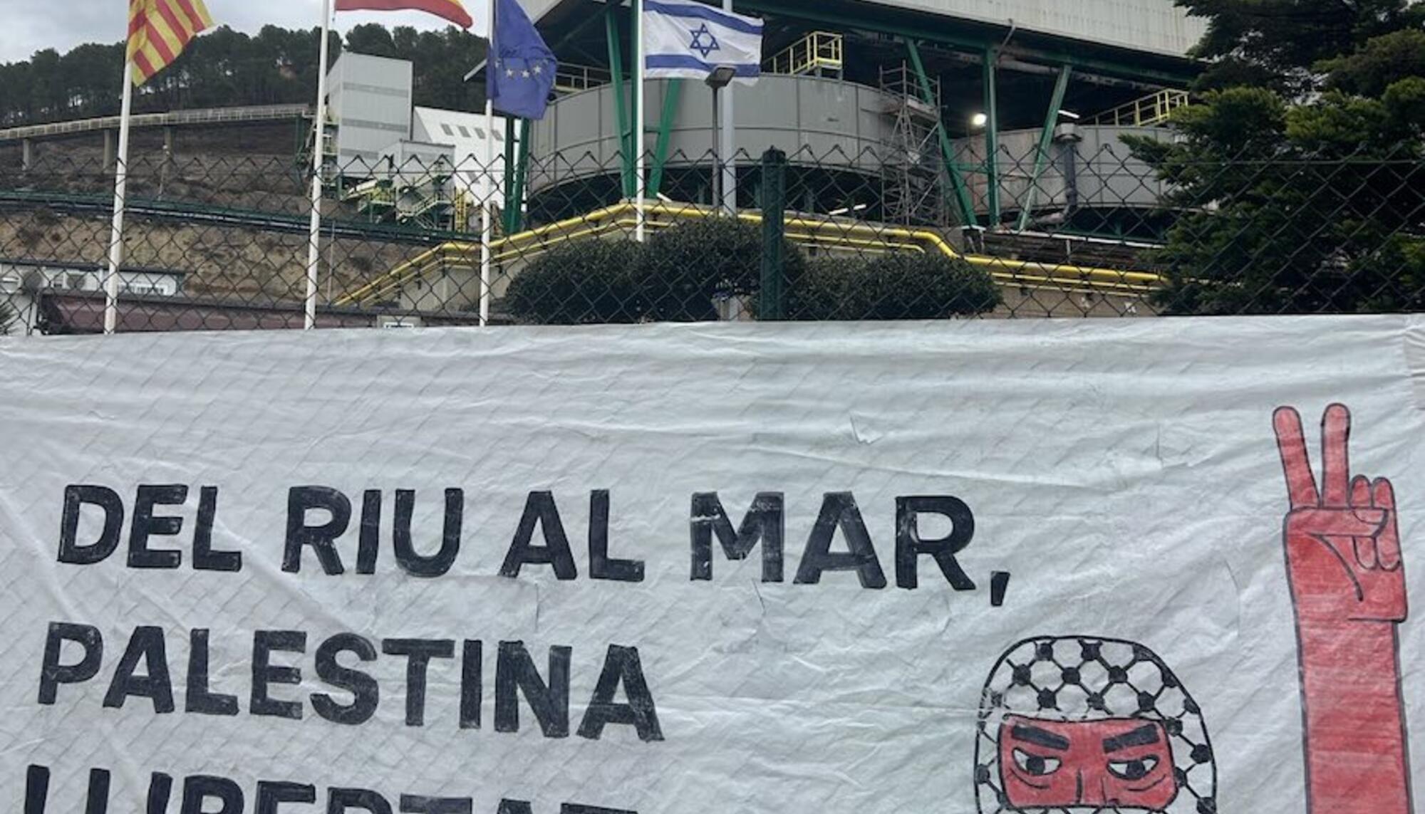 Protesta Súria contra ILC empresa israelí
