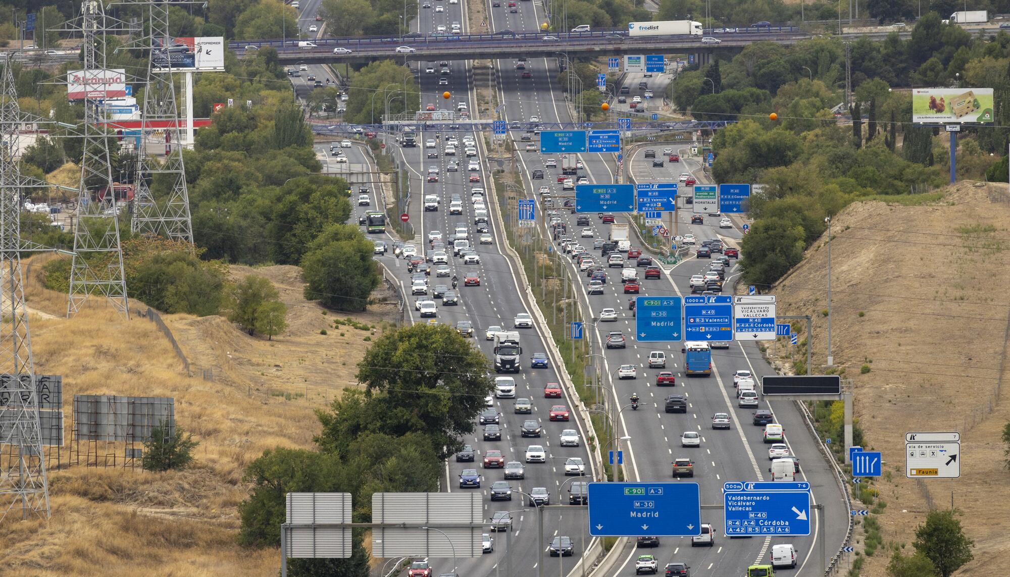 Madrid desde el Cerro Almodovar - 13 Autovía A3