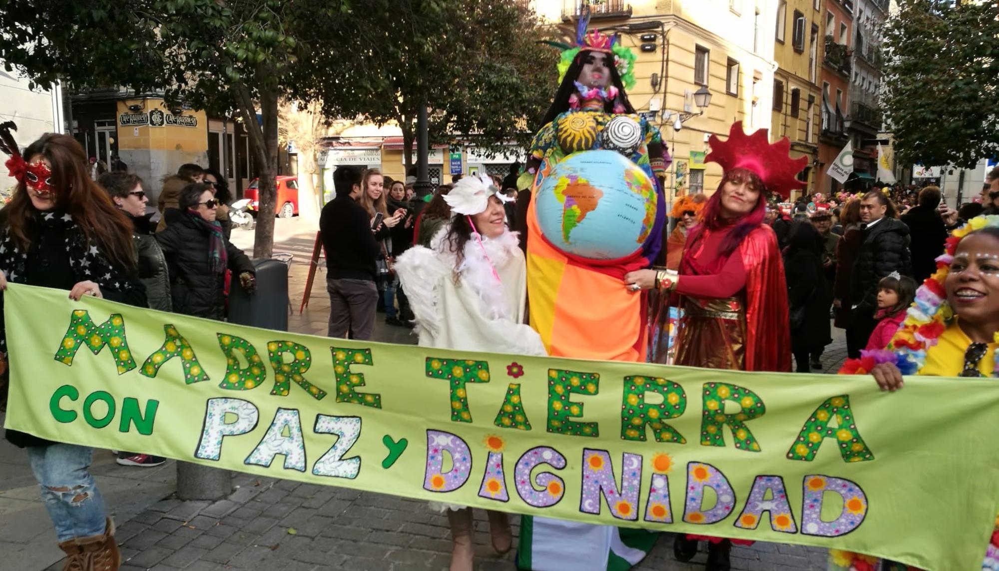 Celebración de la Pachamama en el barrio madrileño de Lavapiés